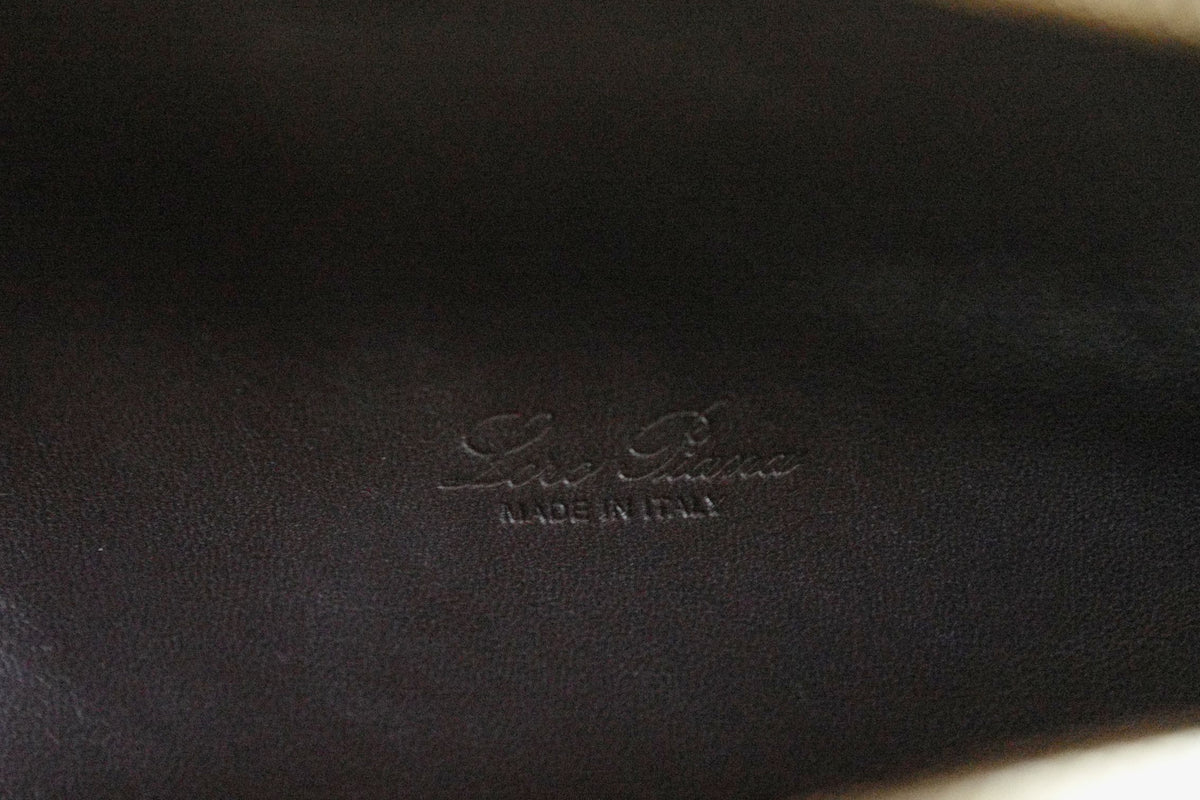 Loro Piana Extra Pocket L19 Dark Chocolate Corduroy Calfskin Sun Gold Hardware