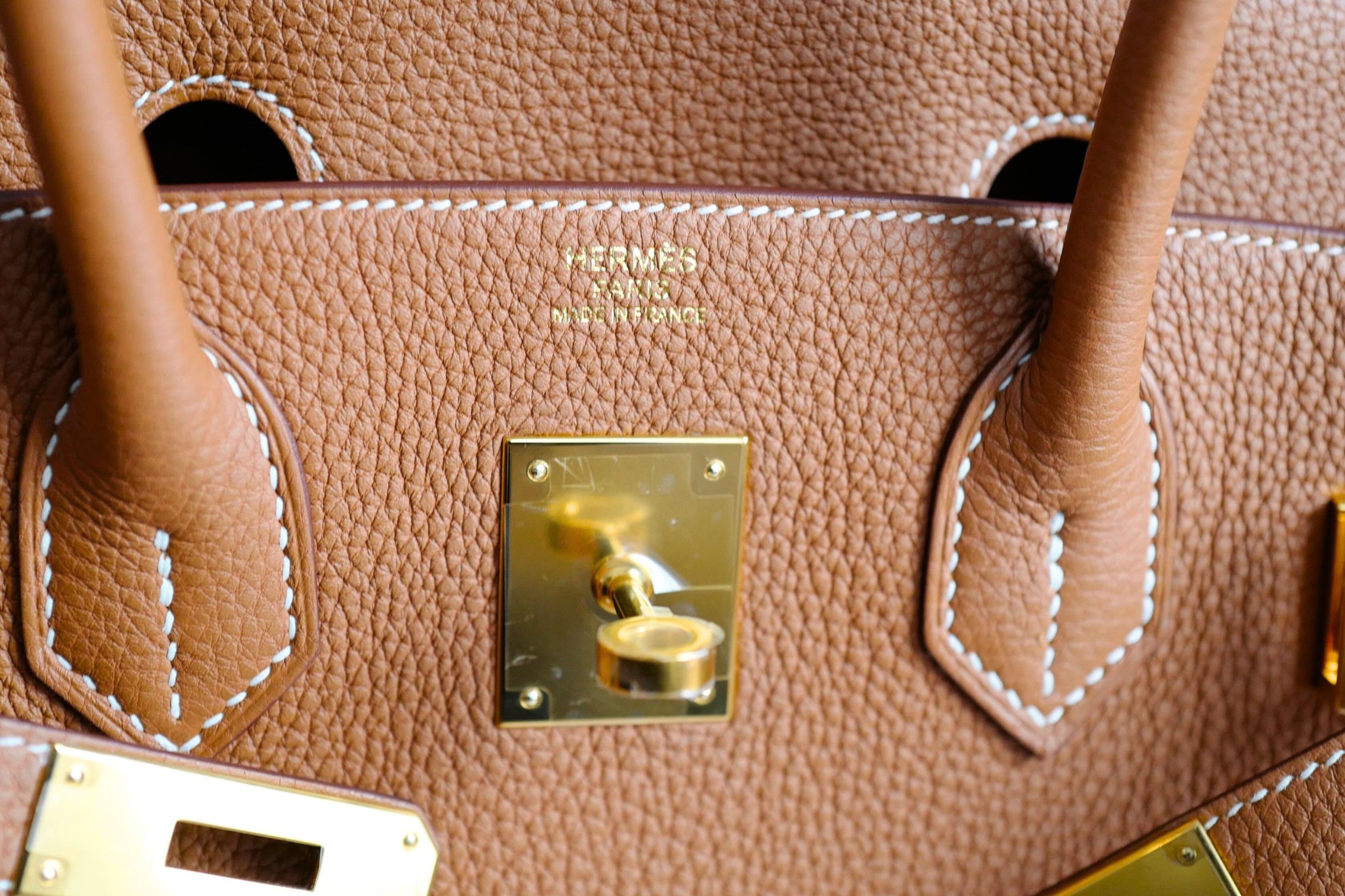 Hermès Birkin 30 Gold Togo Leather Gold Hardware Z Stamp