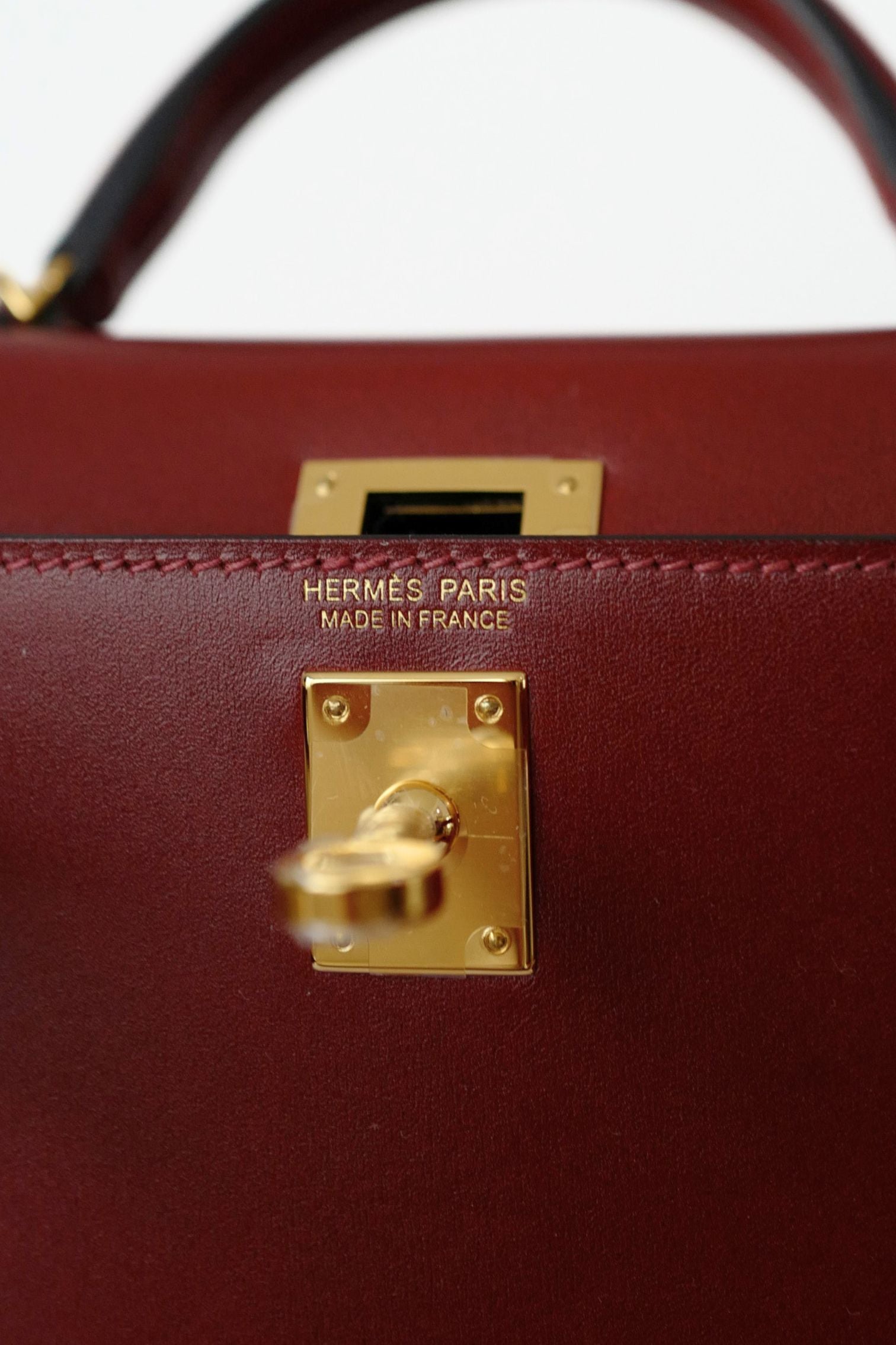 BNIB Hermès Mini Kelly 20 Rouge H Box Calf Leather Gold Hardware K Stamp 2025