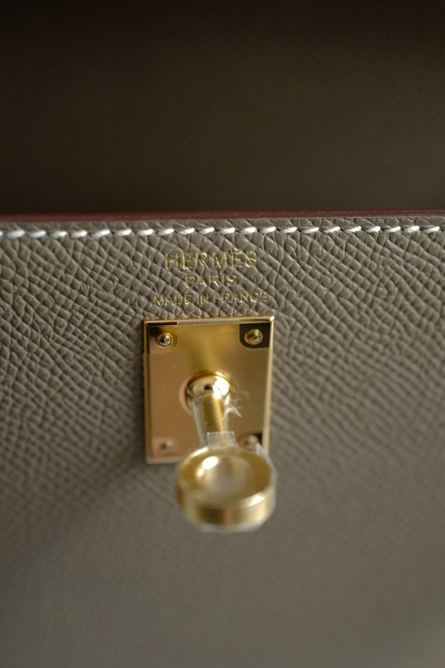 BNIB Hermes Kelly 25 Etoupe Epsom Sellier Gold Hardware G Stamp 2026