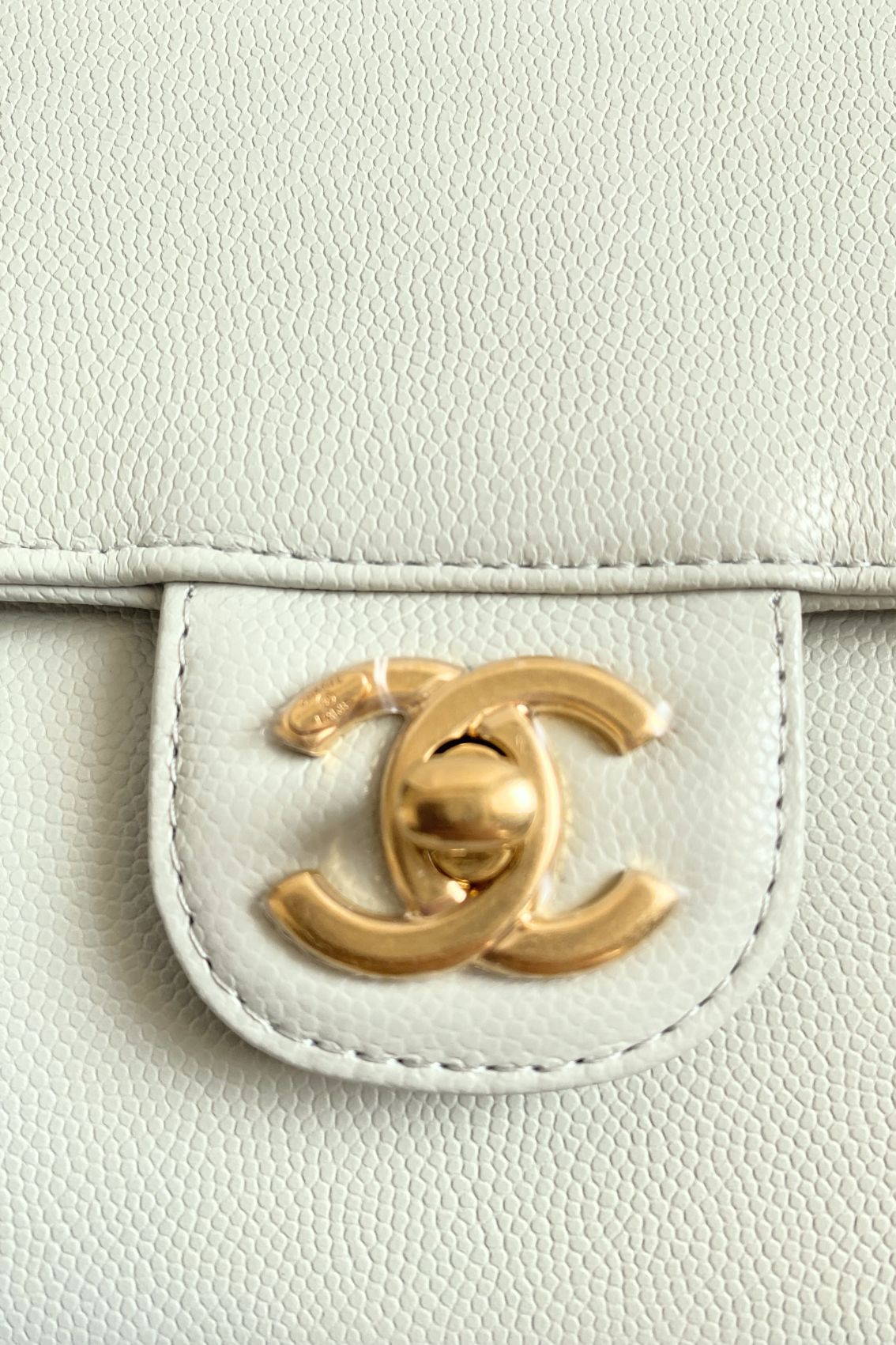 Chanel 26s Preppy Coco 22 Small Light Green Grained Shiny Calfskin GHW