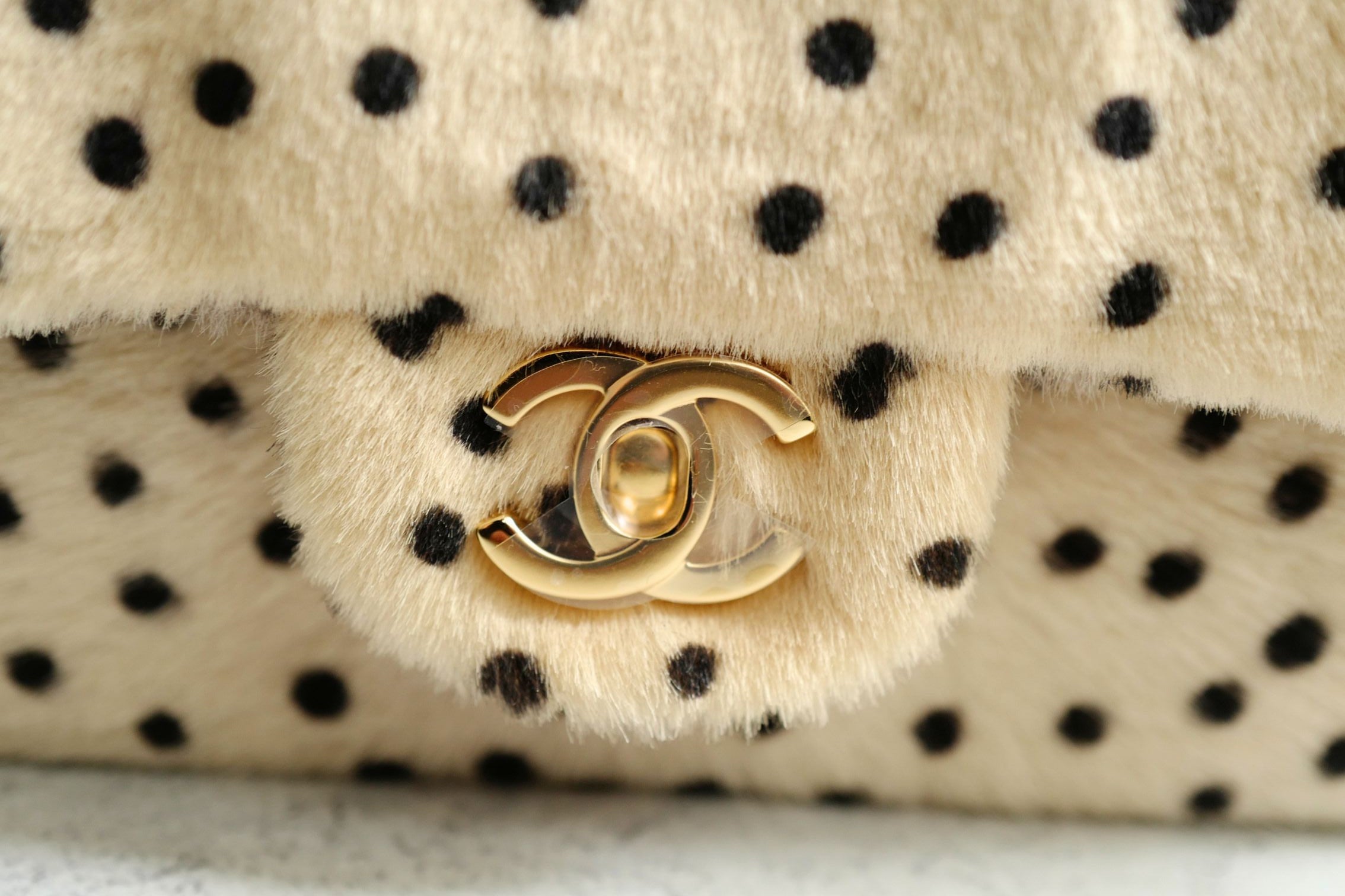 Chanel 26A Métiers d’Art Classic Flap Leopard Pony Lambskin Light Beige & Black