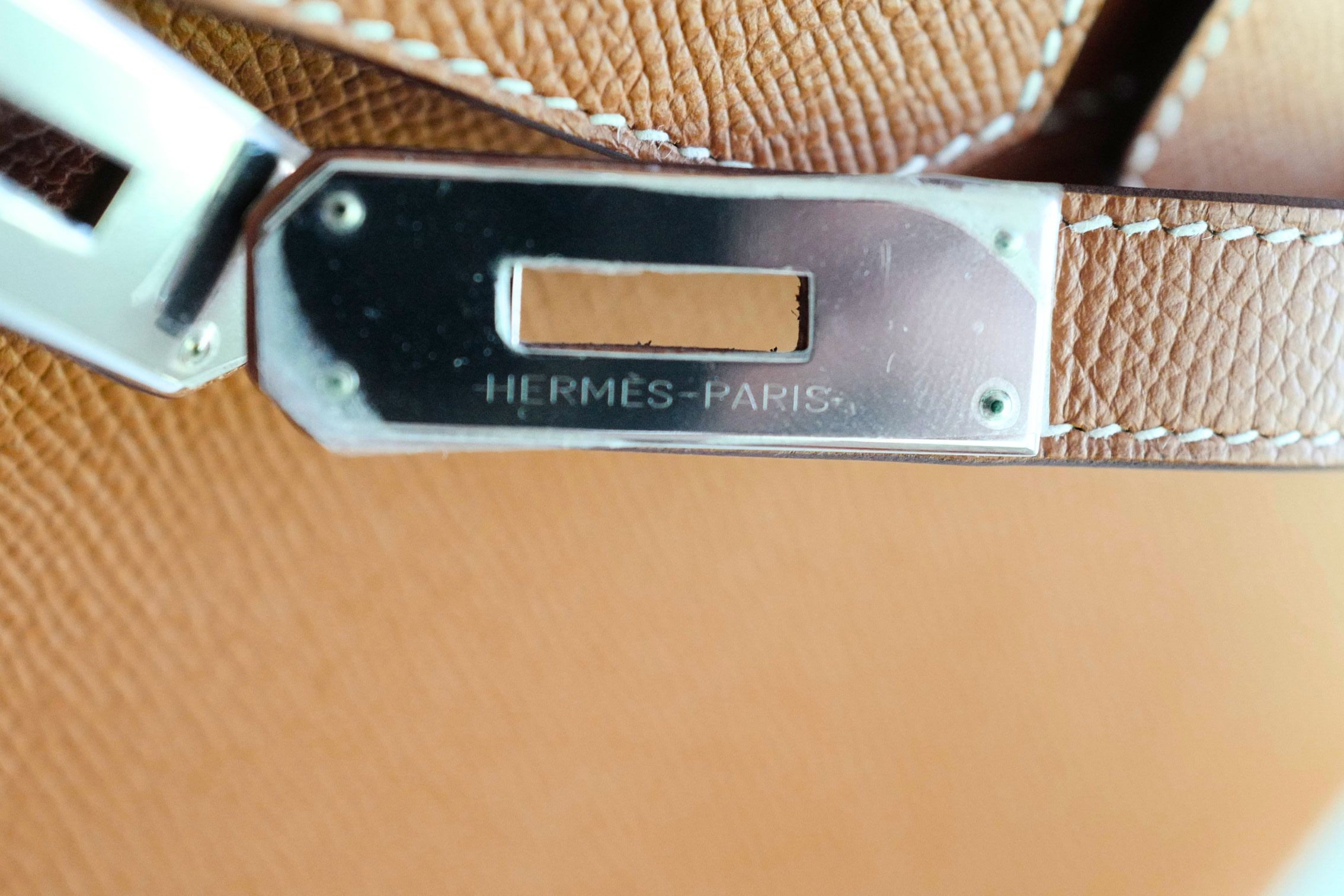 Hermès Birkin 30 Gold Epsom Sellier Palladium Hardware Z Stamp