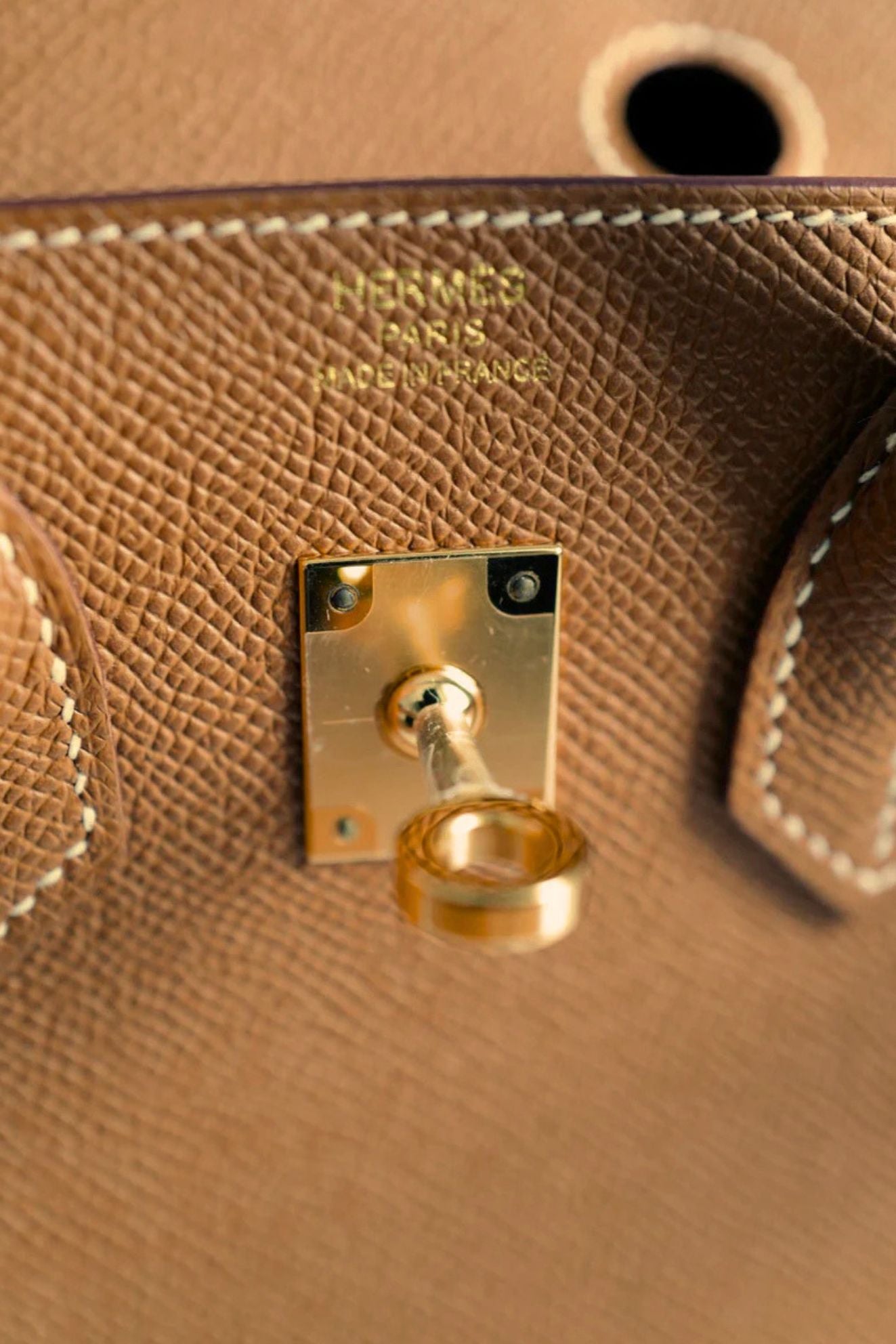 Hermès Birkin 25 Gold Epsom Sellier Gold Hardware U Stamp