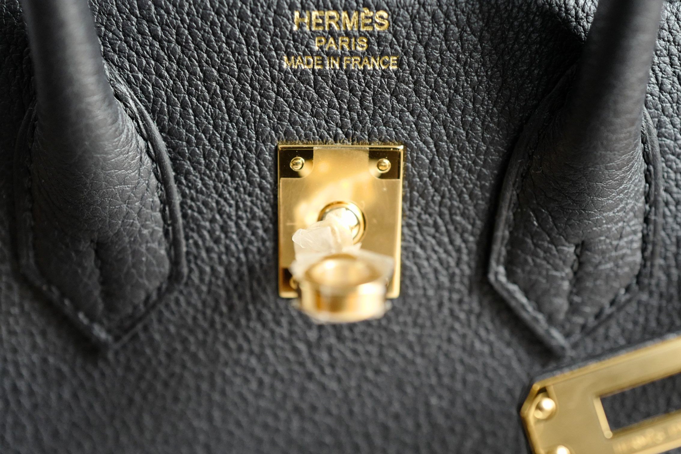 New Hermès Birkin 25 Black Togo Leather Gold Hardware