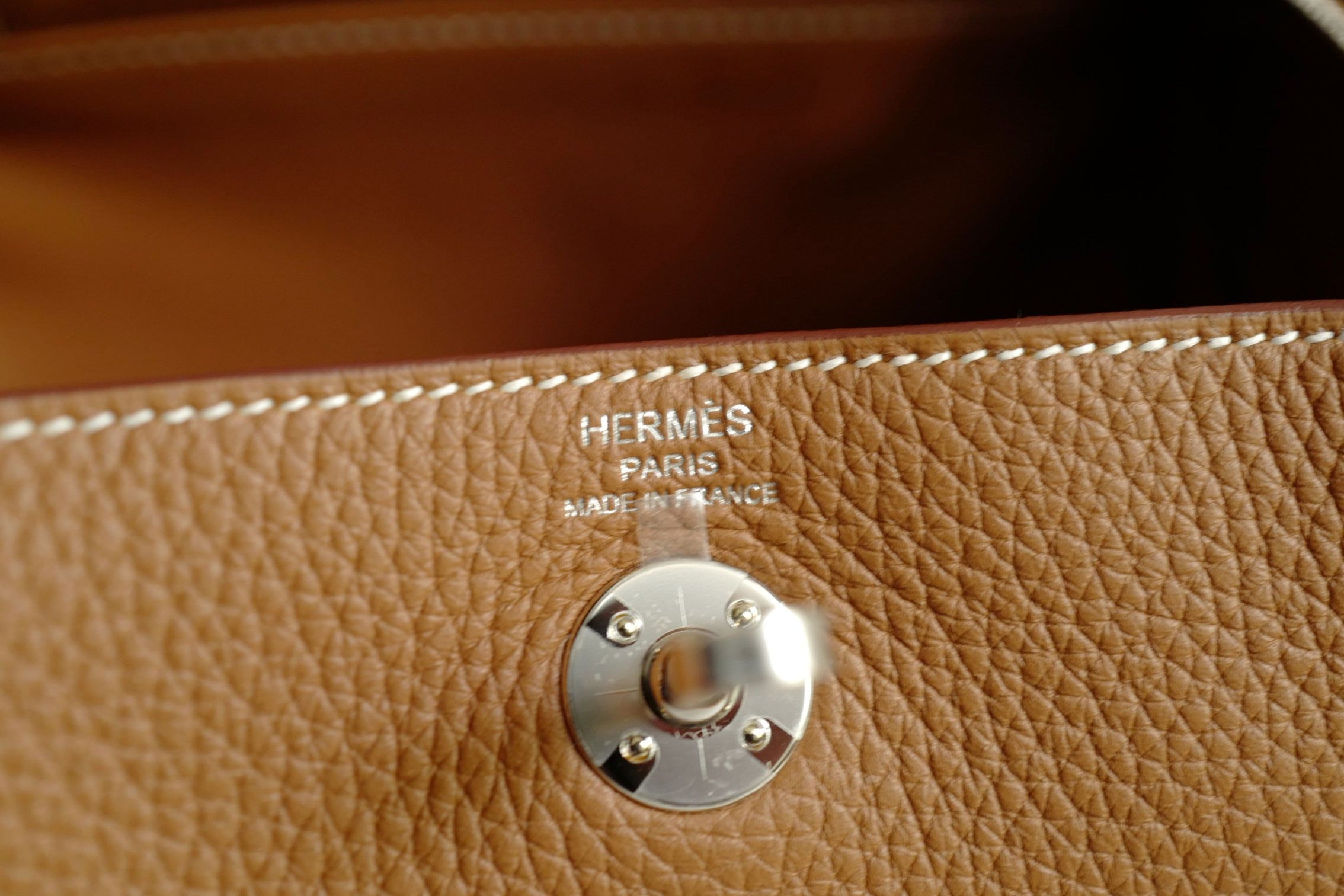 New Hermès Mini Lindy Gold Clemence Leather Palladium Hardware