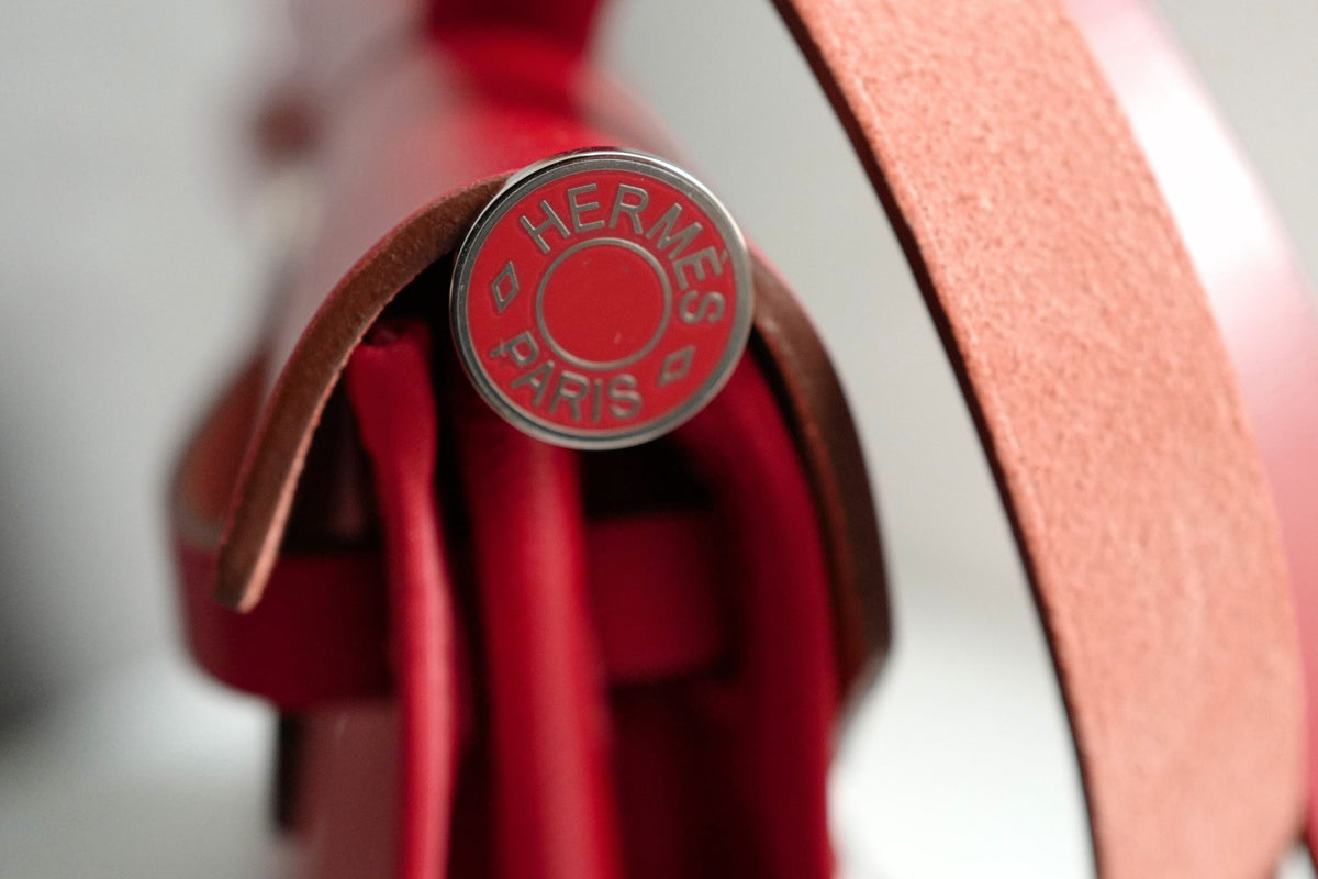 BNIB Hermes Herbag Zip 31 Berline Rouge Piment Waterproof