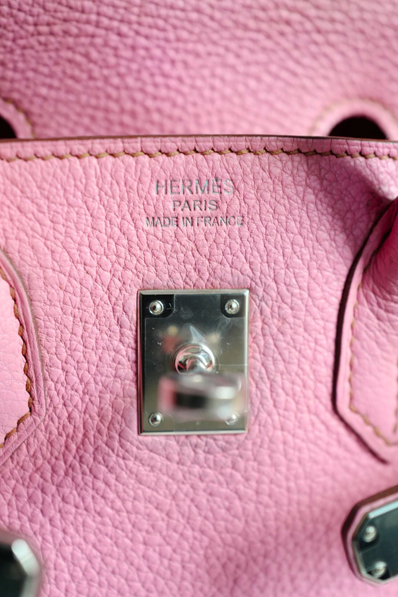 Hermès Birkin 25 5P Bubblegum Pink Togo Leather Palladium Hardware N Stamp