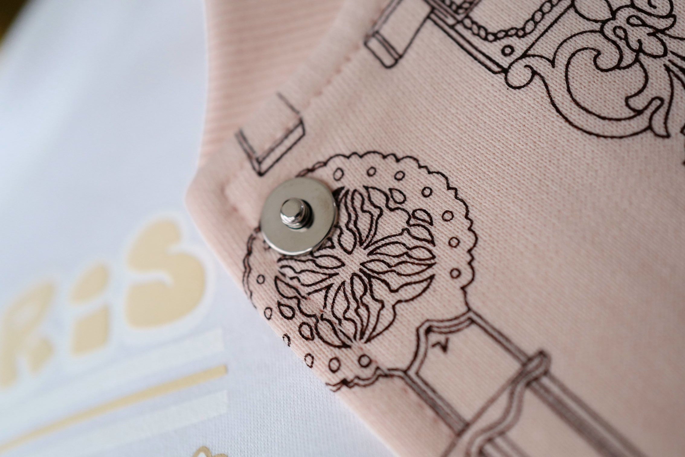 Hermes Varsity Jacket "Ferronnerie Remix" Rose Opaline Cotton Size 36