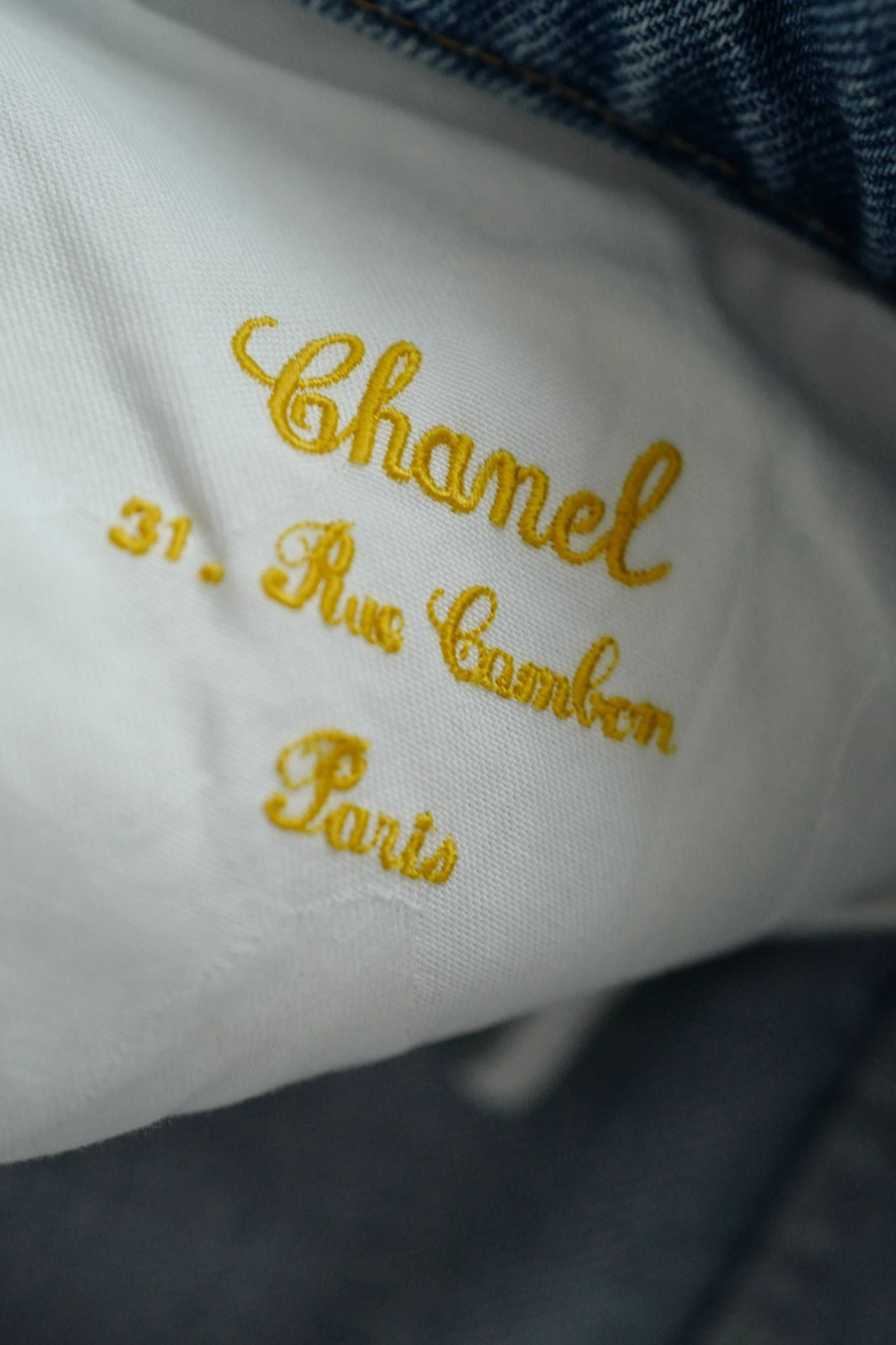 Chanel Métiers d’Art 2026 Matthieu Blazy Denim Blue Jeans Pants Size 36