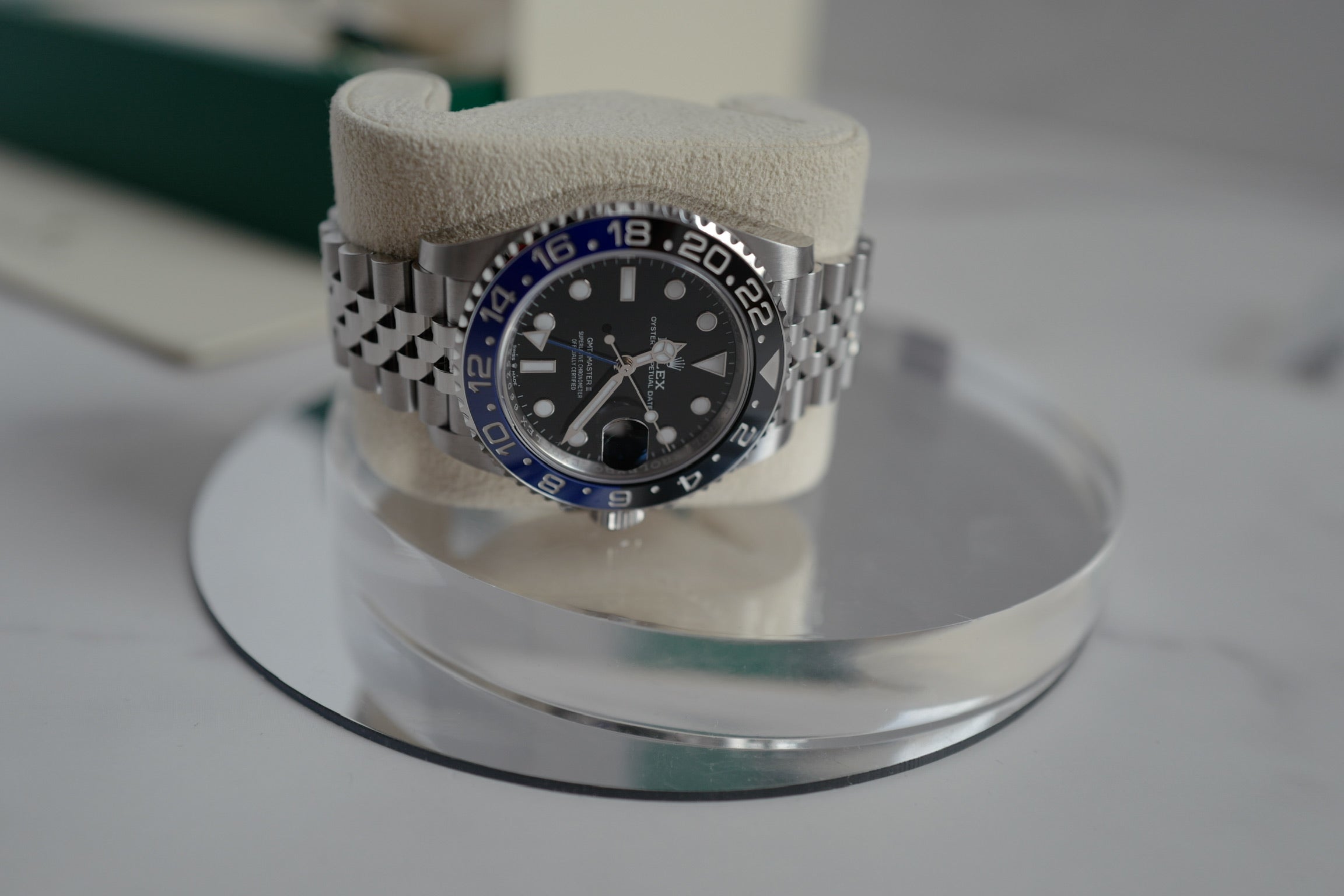 BNIB Rolex GMT-Master Batman Jubilee Bracelet - 126710BLNR 2024 BNIB Full Set