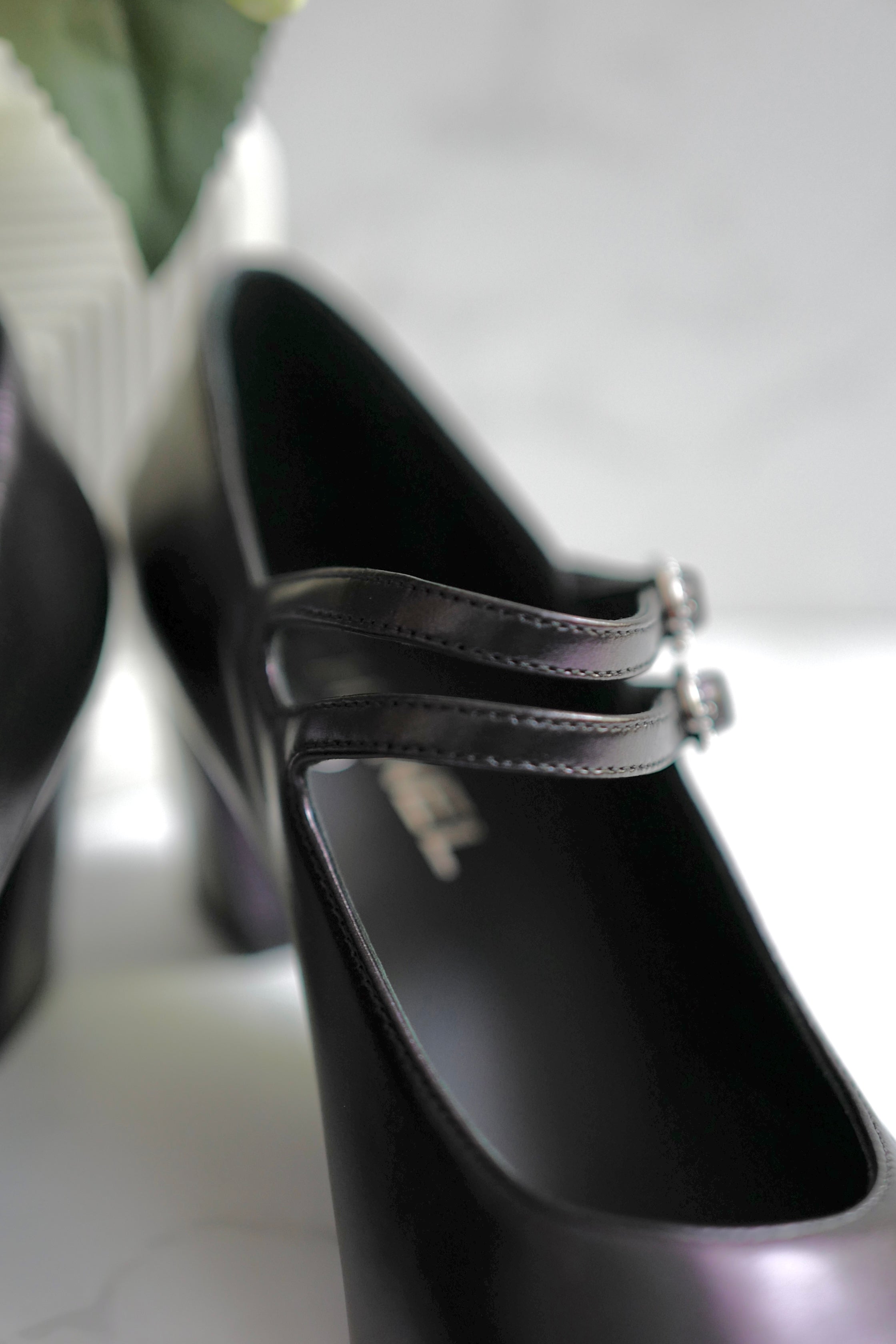 BNIB Chanel 24S Mary Jane Heels In Black Leather size 38.5 $1350