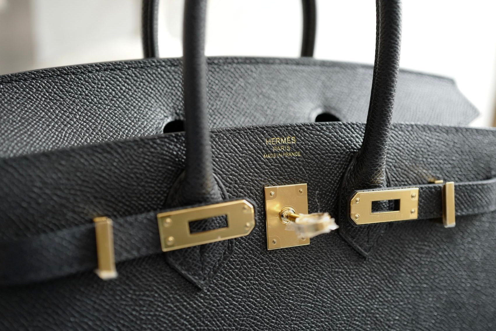 Hermès Birkin 25 Black Epsom Sellier Gold Hardware Z Stamp 2021