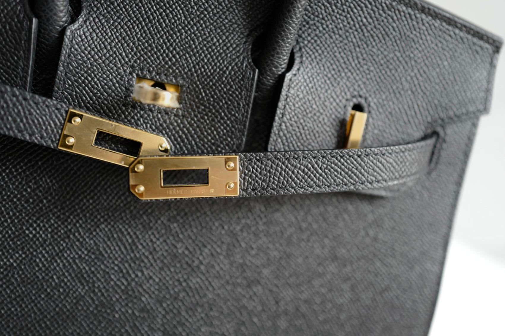 Hermès Birkin 25 Black Epsom Sellier Gold Hardware Z Stamp 2021