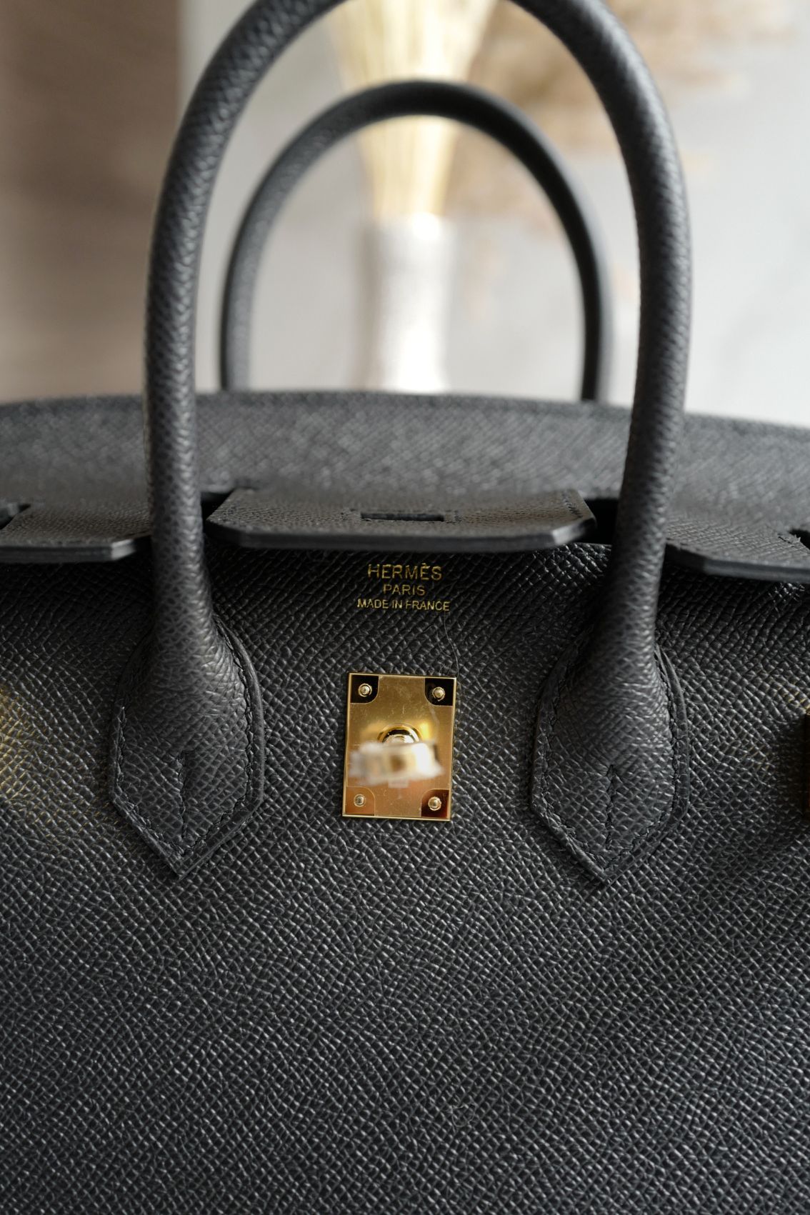Hermès Birkin 25 Black Epsom Sellier Gold Hardware Z Stamp 2021