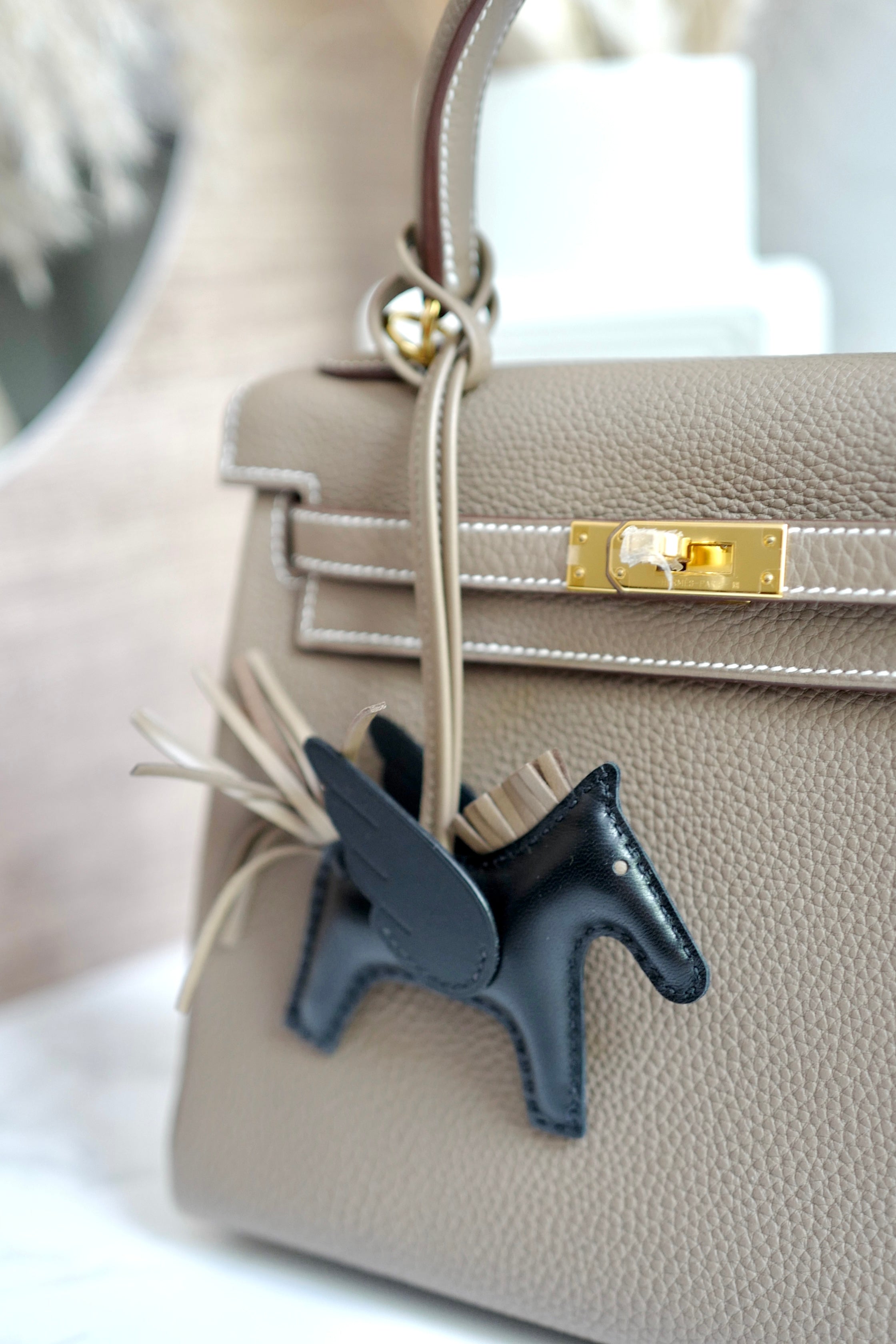 BNIB Hermes Rodeo Pegase PM Milo Swift Noir/Etoupe/Noir