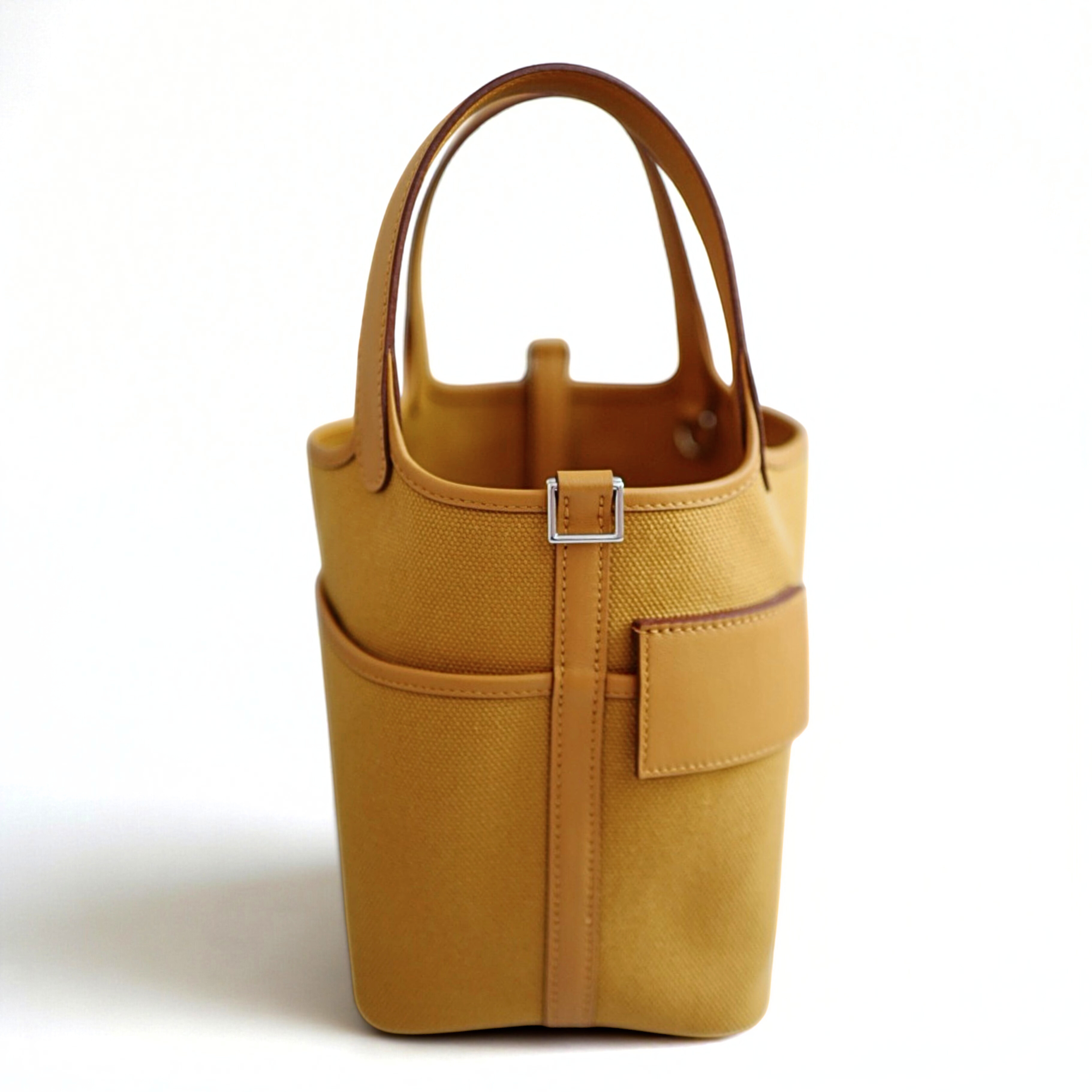 BNIB Hermes Picotin 18 Cargo in Sesame Palladium Hardware B Stamp