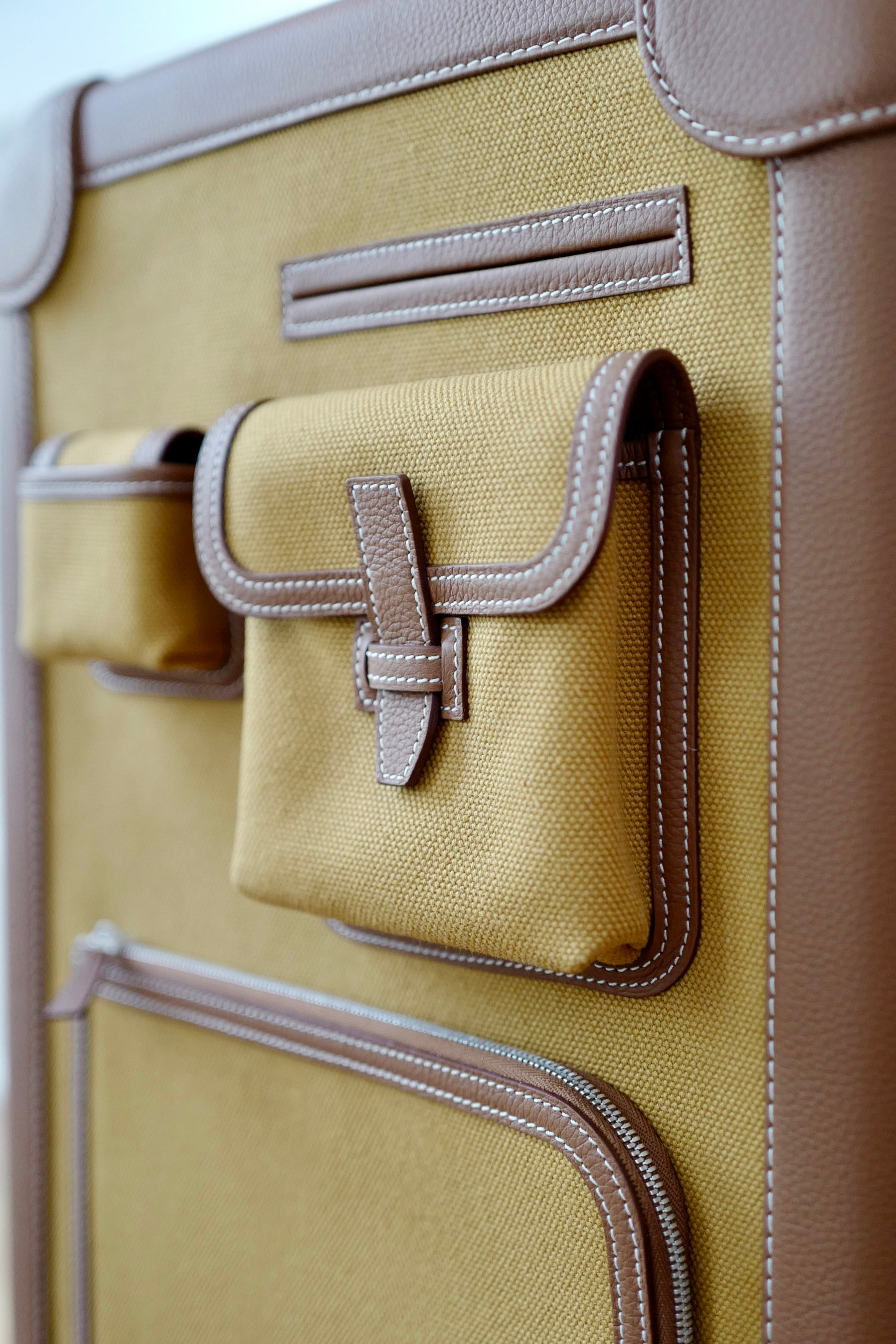 BNIB Hermès RMS Cargo Carry On Cabine Suitcase – Dessert/Fauve 2025 $24K