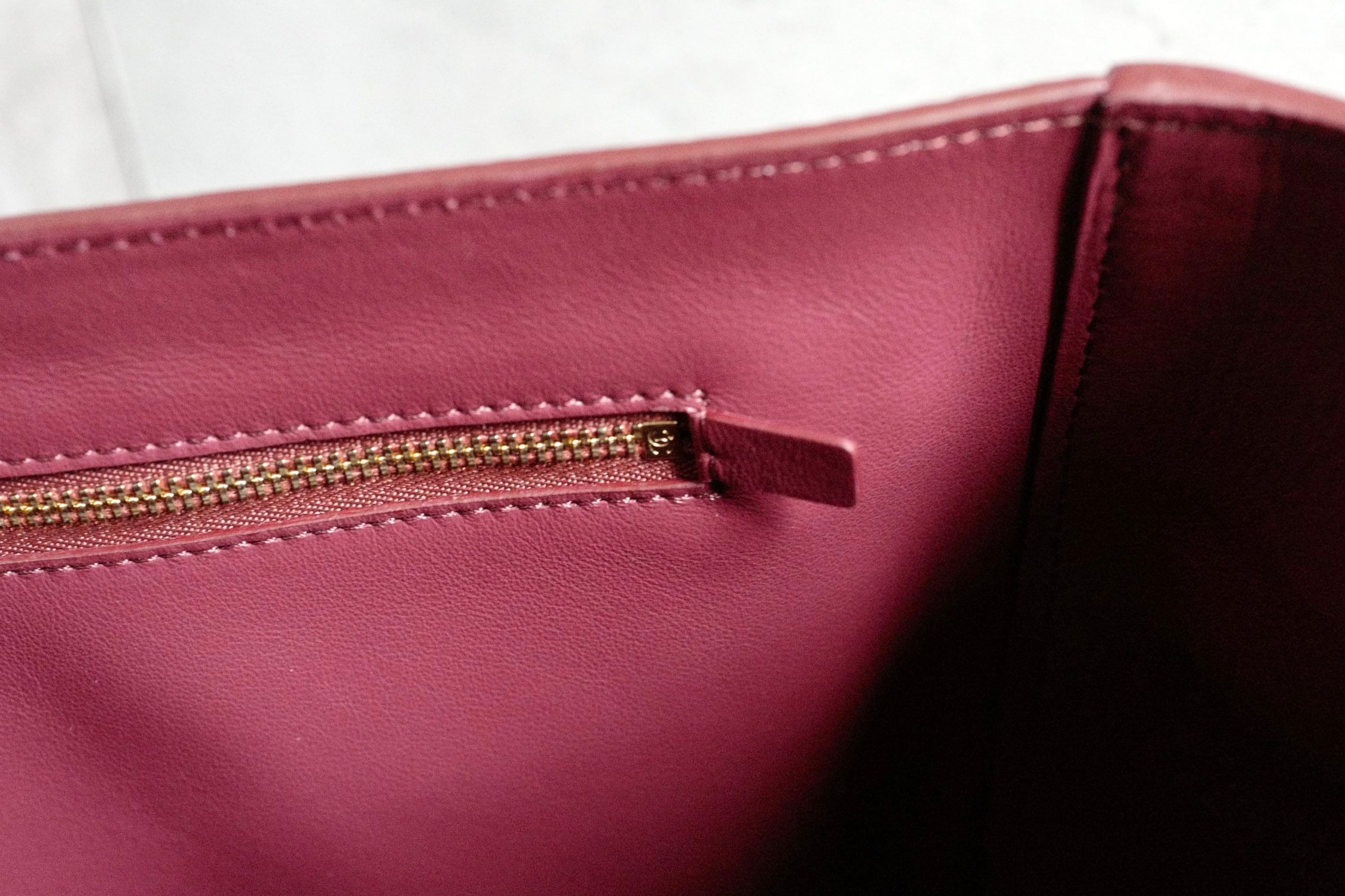 Chanel 26S Matthieu Blazy's Maxi 38 Flapbag Burgundy Grained Calfskin GHW