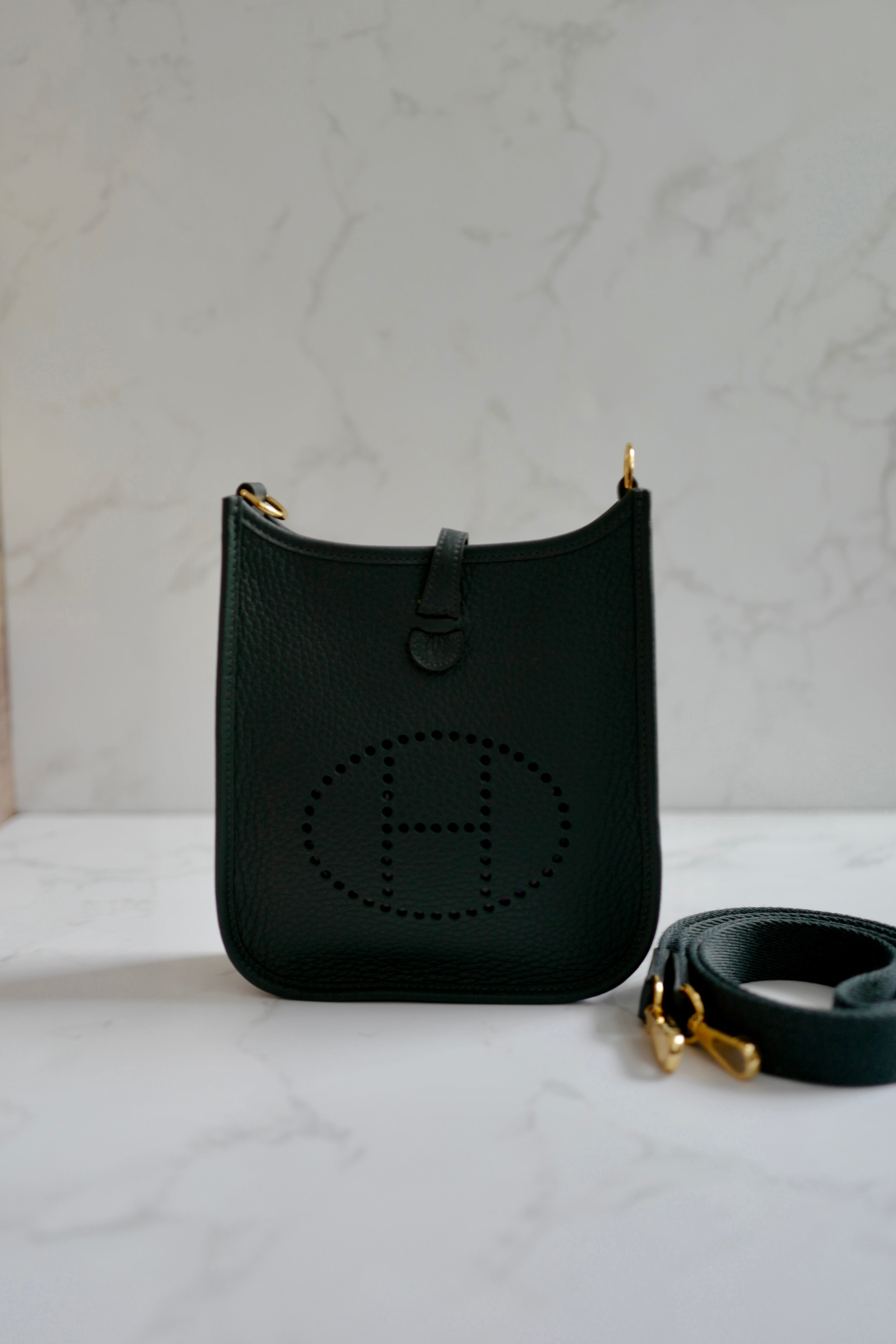 BNIB Hermes Mini Evelyne 16 Amazone Vert Mangrove ghw