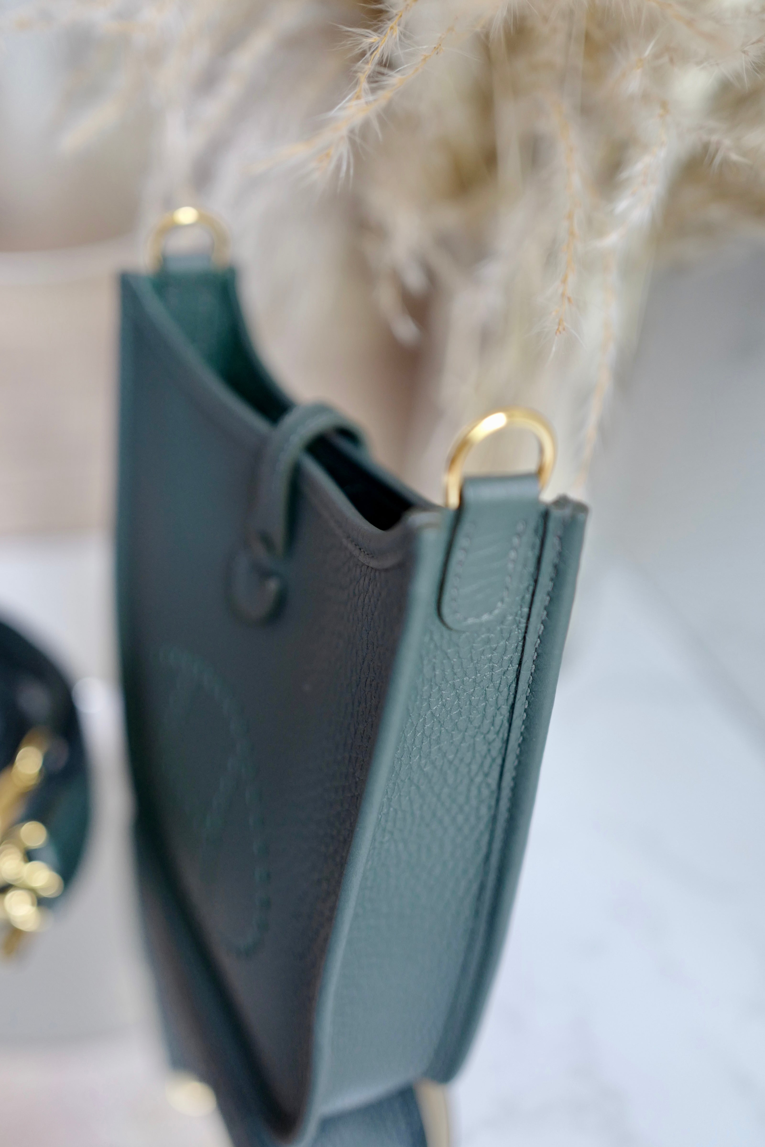 BNIB Hermes Mini Evelyne 16 Amazone Vert Mangrove ghw