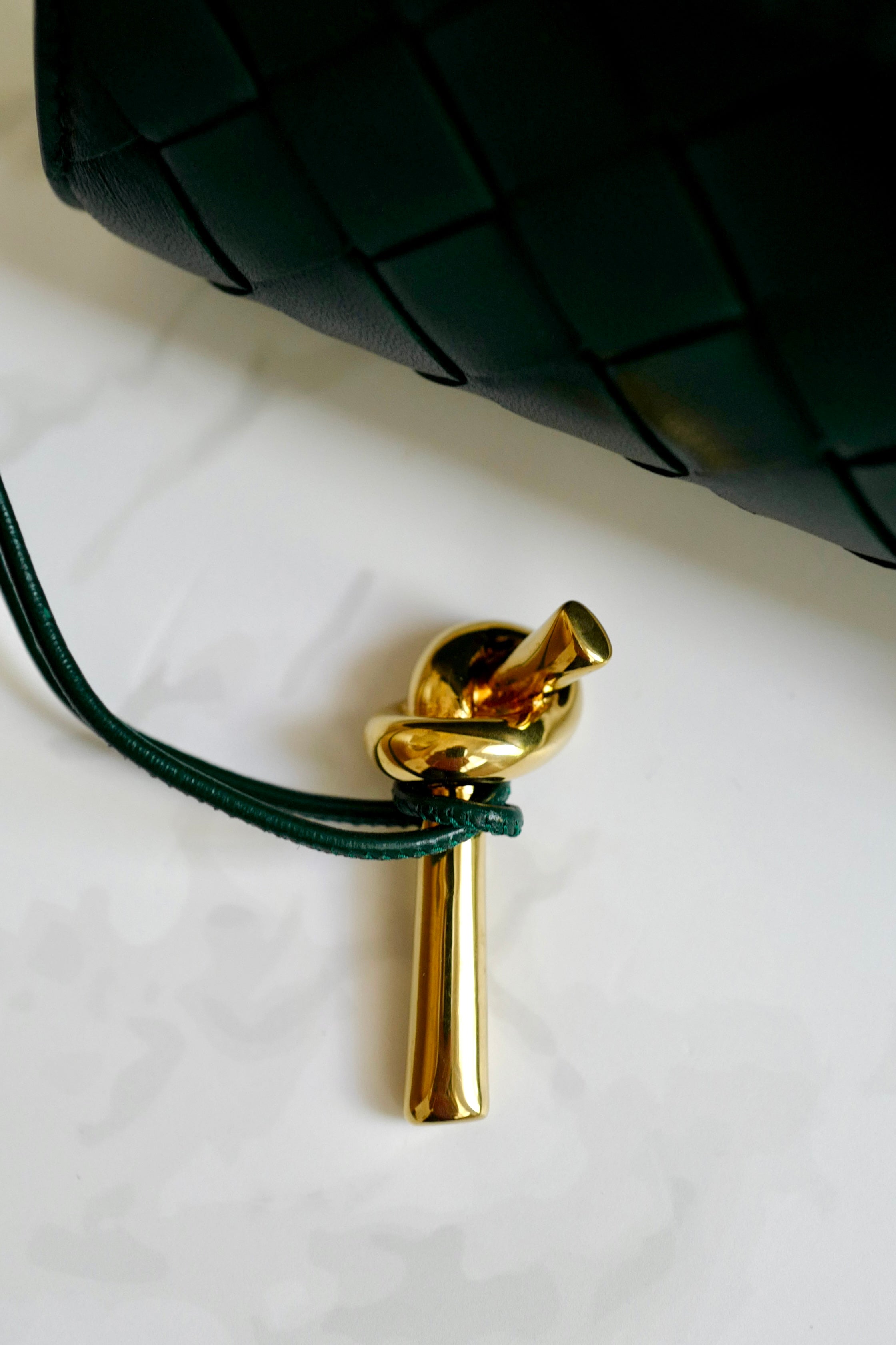 Bottega Veneta Andiamo Clutch Emerald Green NEW