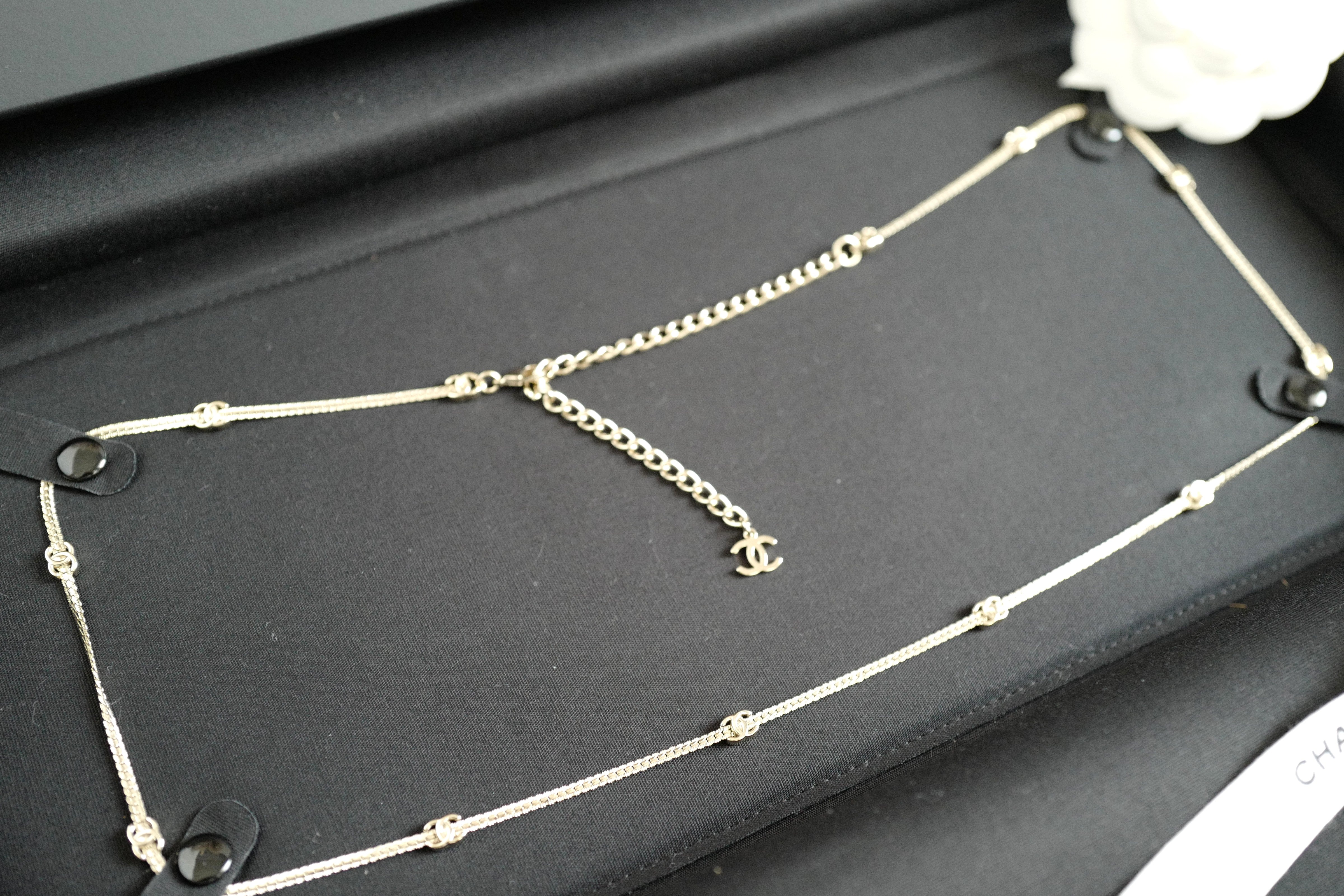 NEW Chanel FW 2024/25 Collection Chain Belt CC Size 75/Long Necklace In Gold