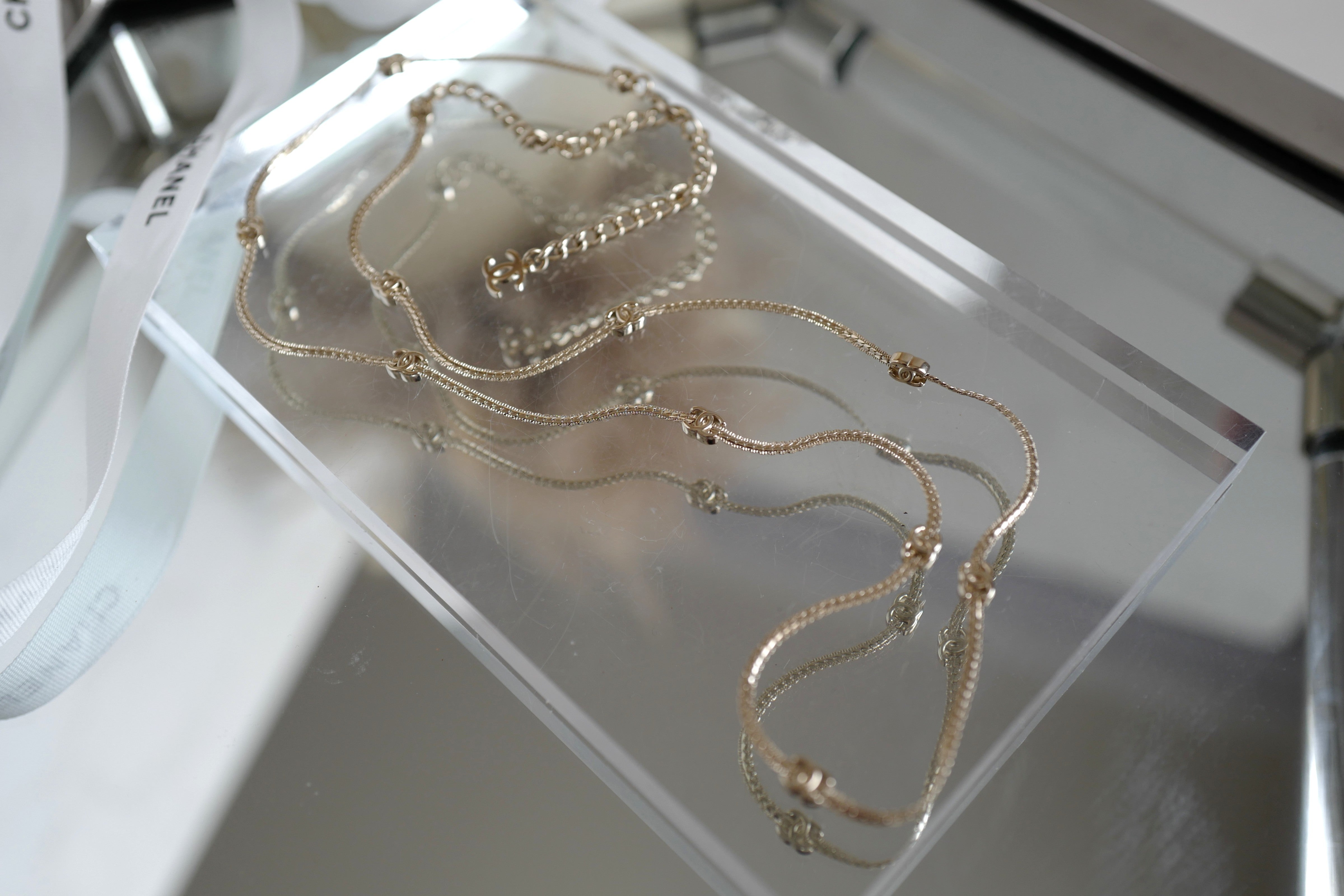 NEW Chanel FW 2024/25 Collection Chain Belt CC Size 75/Long Necklace In Gold