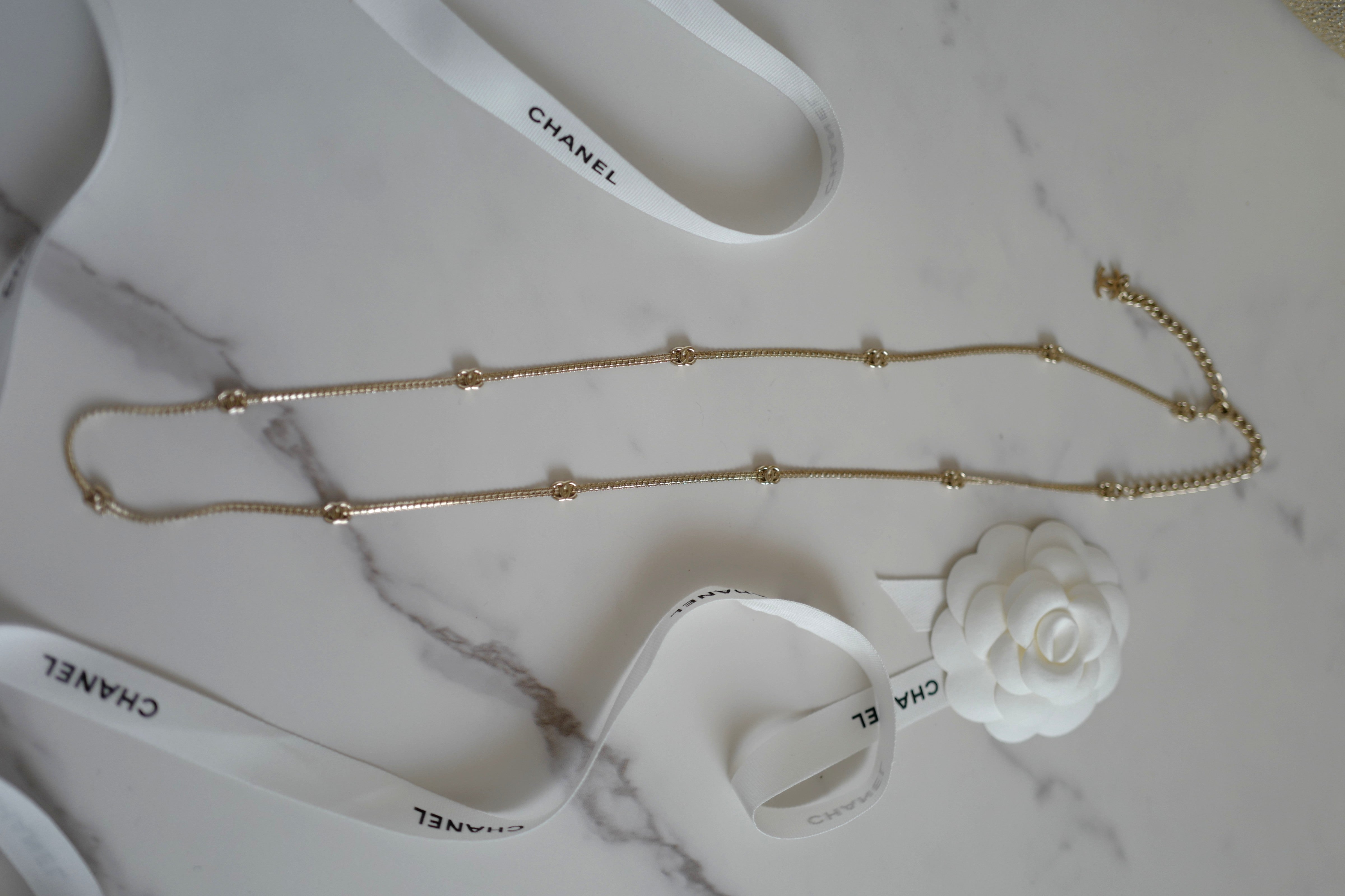 NEW Chanel FW 2024/25 Collection Chain Belt CC Size 75/Long Necklace In Gold