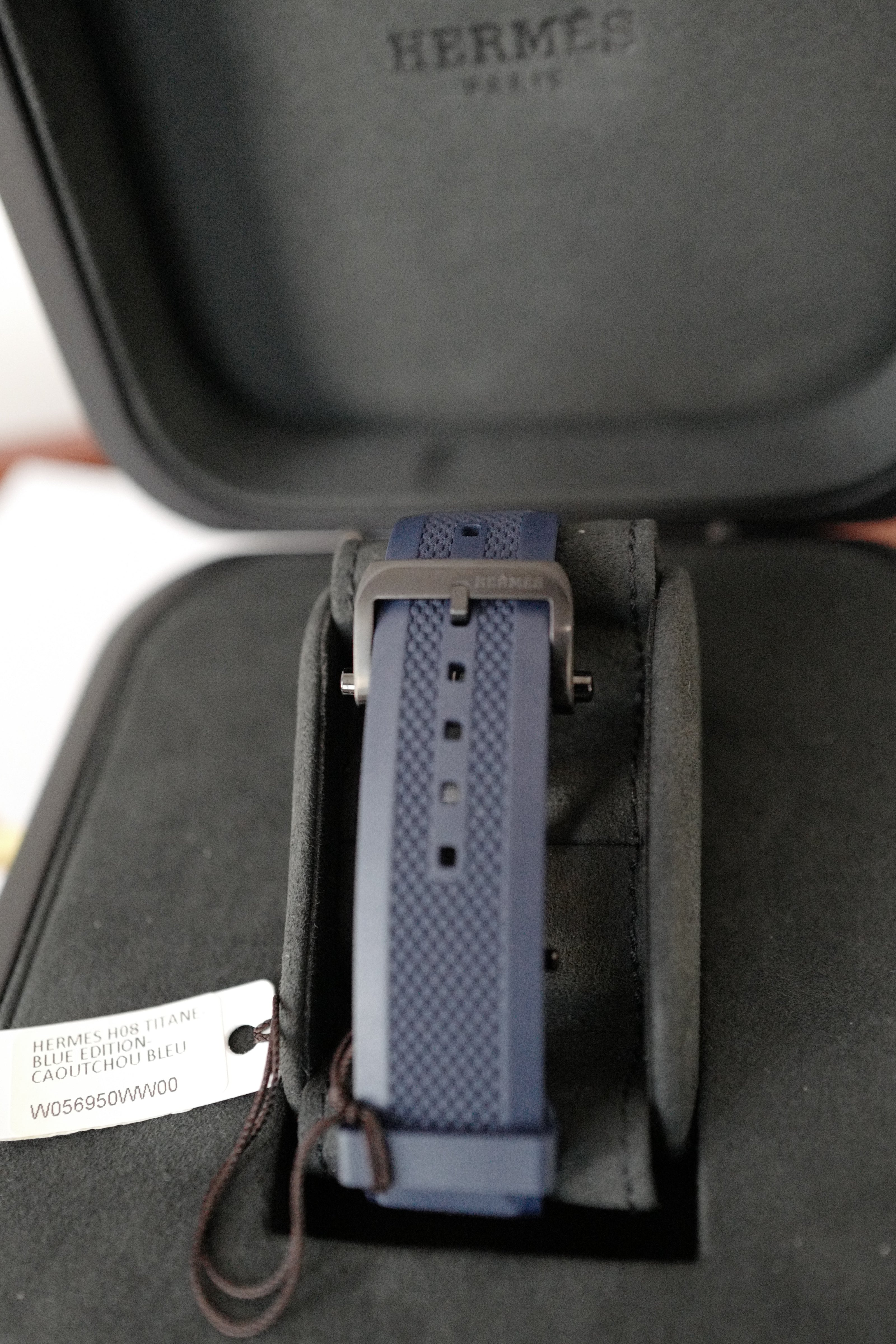 BNIB Hermes H08 Watch 42 MM In Titanium-Blue Edition Over $8K Retail