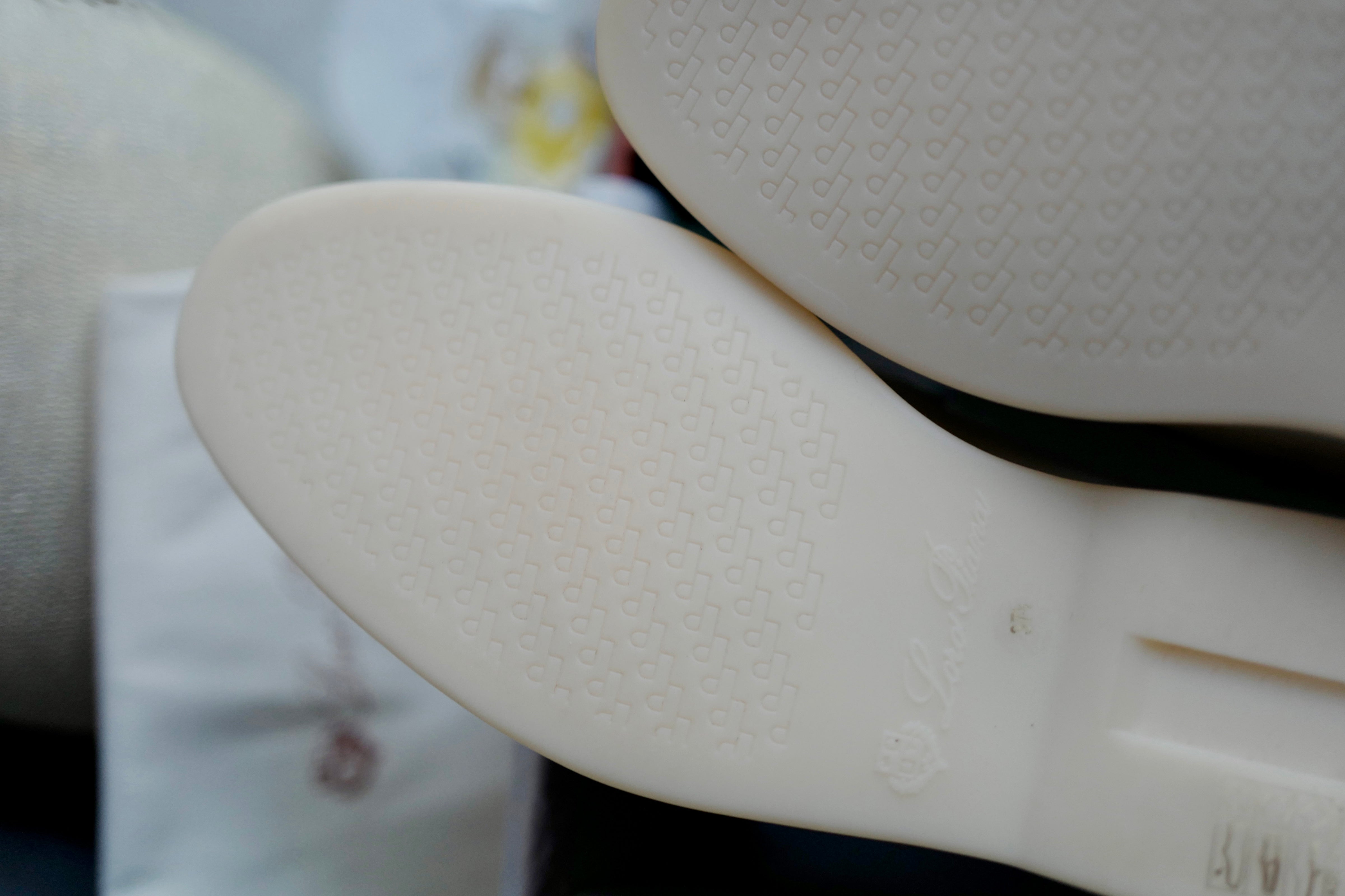 BNIB Loro Piana Summer Charms Walk Loafers In Shearling Powder Pearl size 37.5