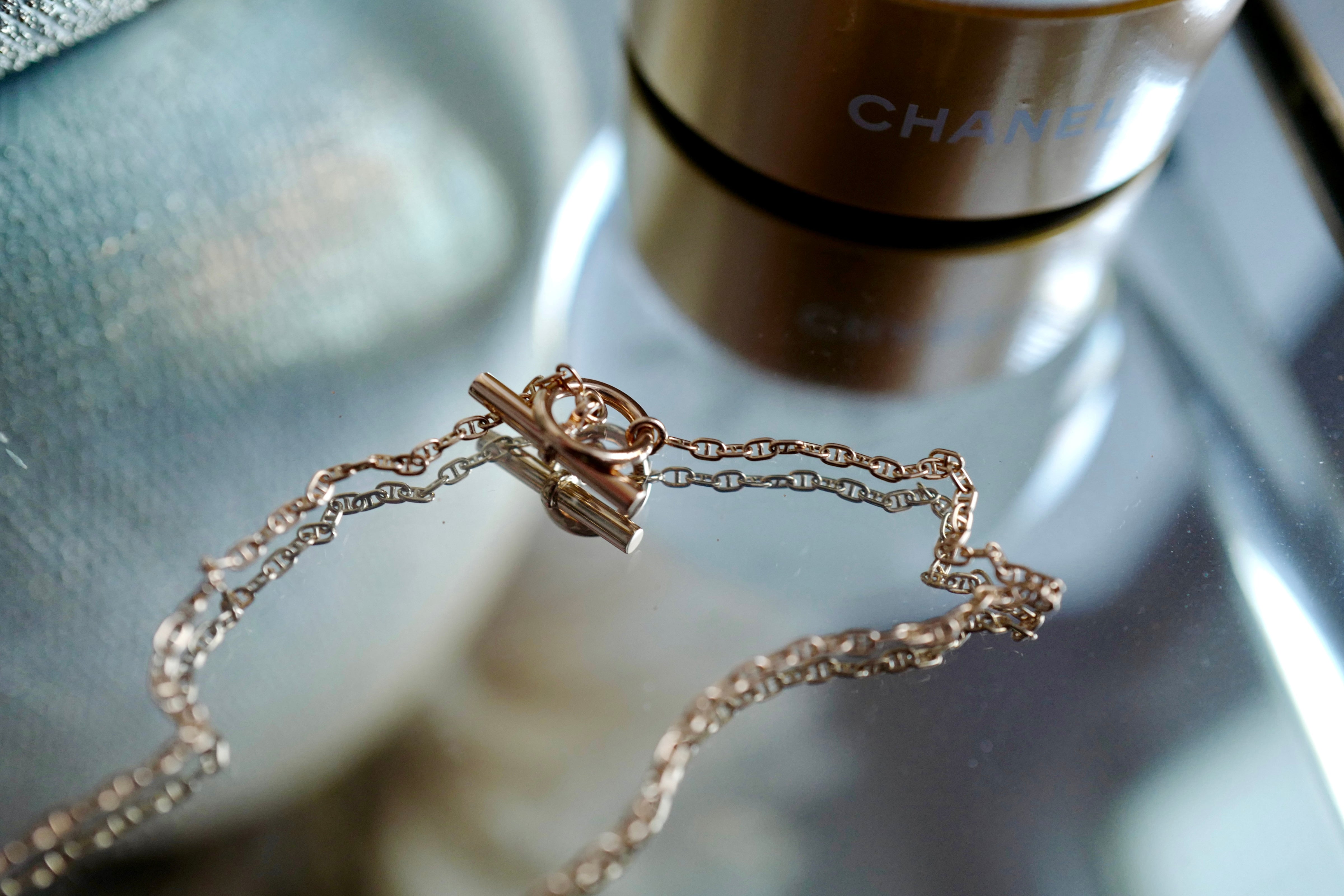 BNIB Hermes Necklace Pendentif Farandole Rose Gold 18K 400 ST Diamonds SH $10K