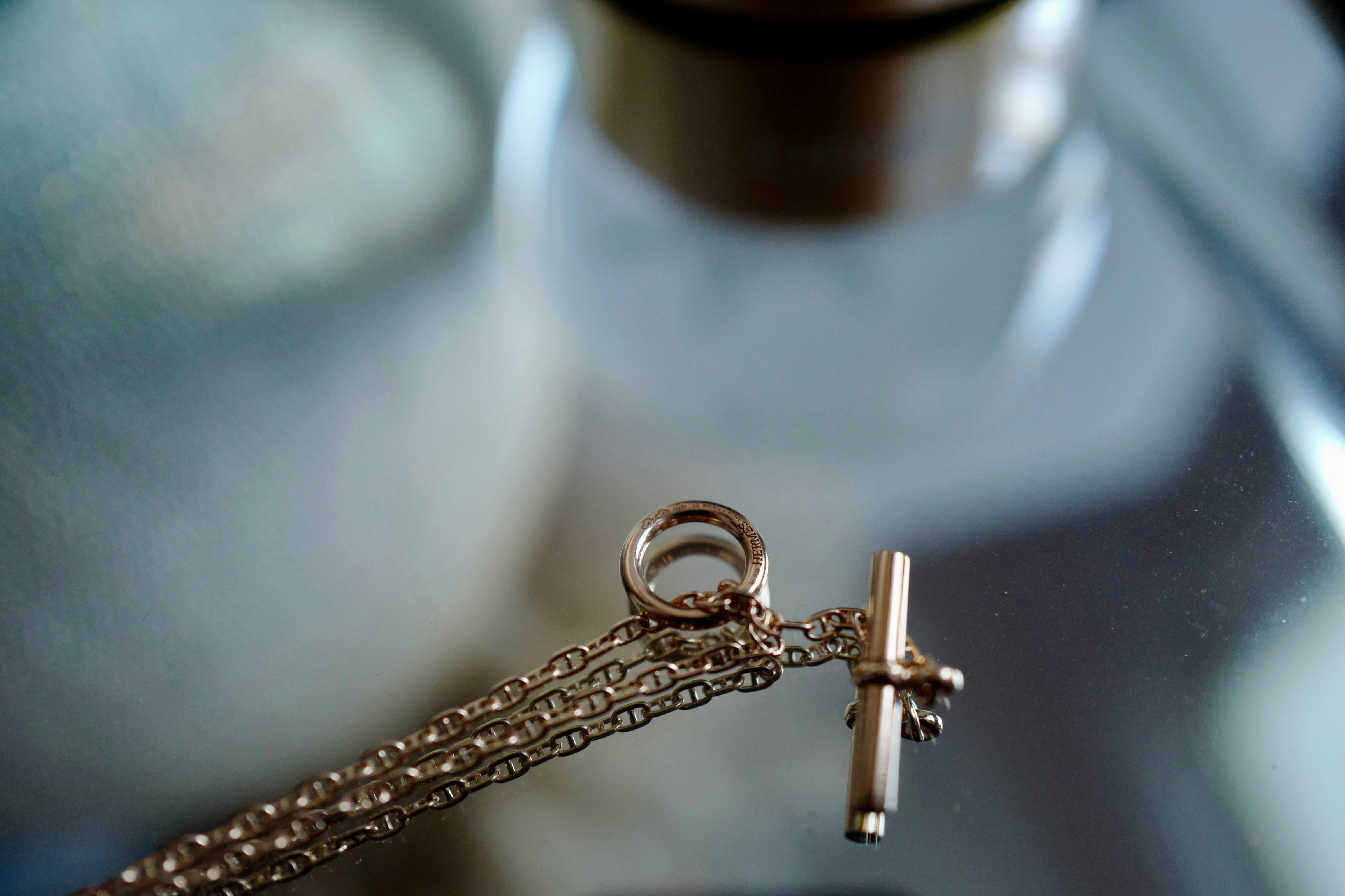 BNIB Hermes Necklace Pendentif Farandole Rose Gold 18K 400 ST Diamonds SH $10K