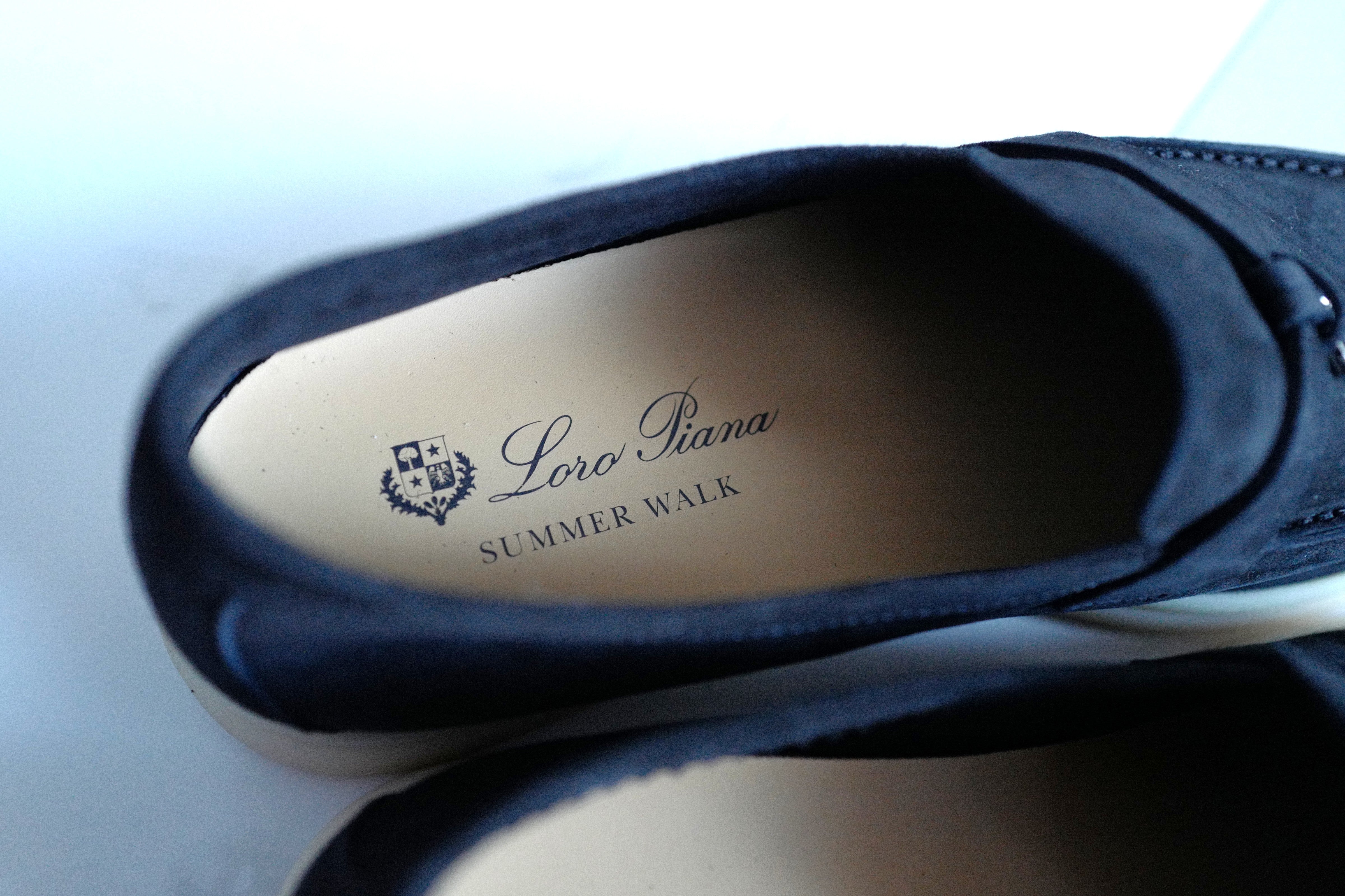 BNIB Loro Piana Summer Walks Caviar Size 37.5