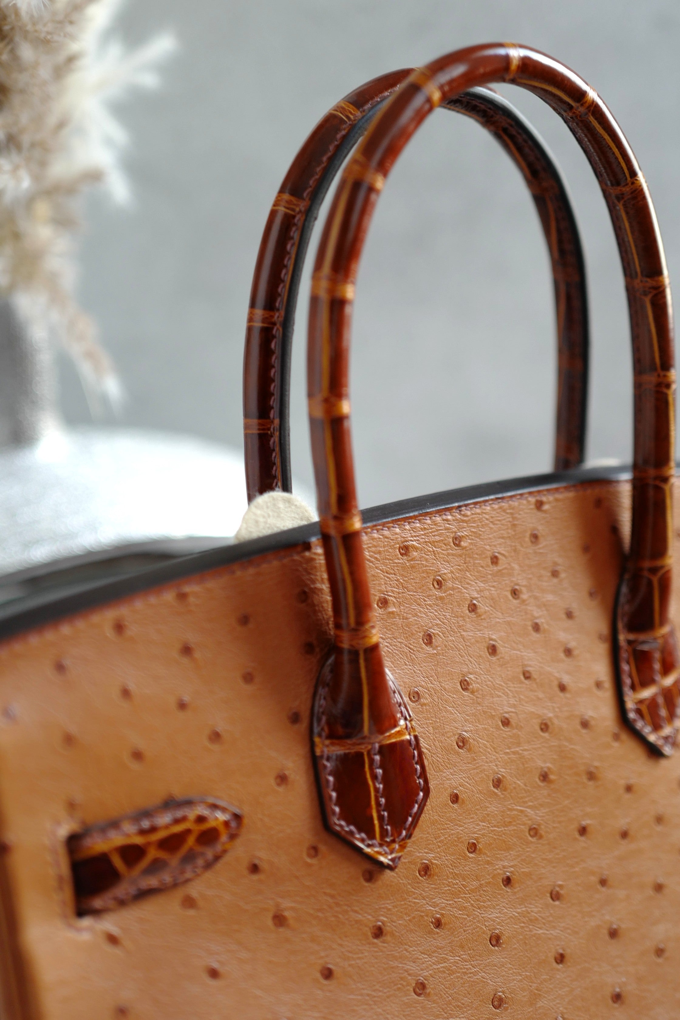 Hermes Birkin 30 Touch Cognac Miel Alligator with Palladium Hardware
