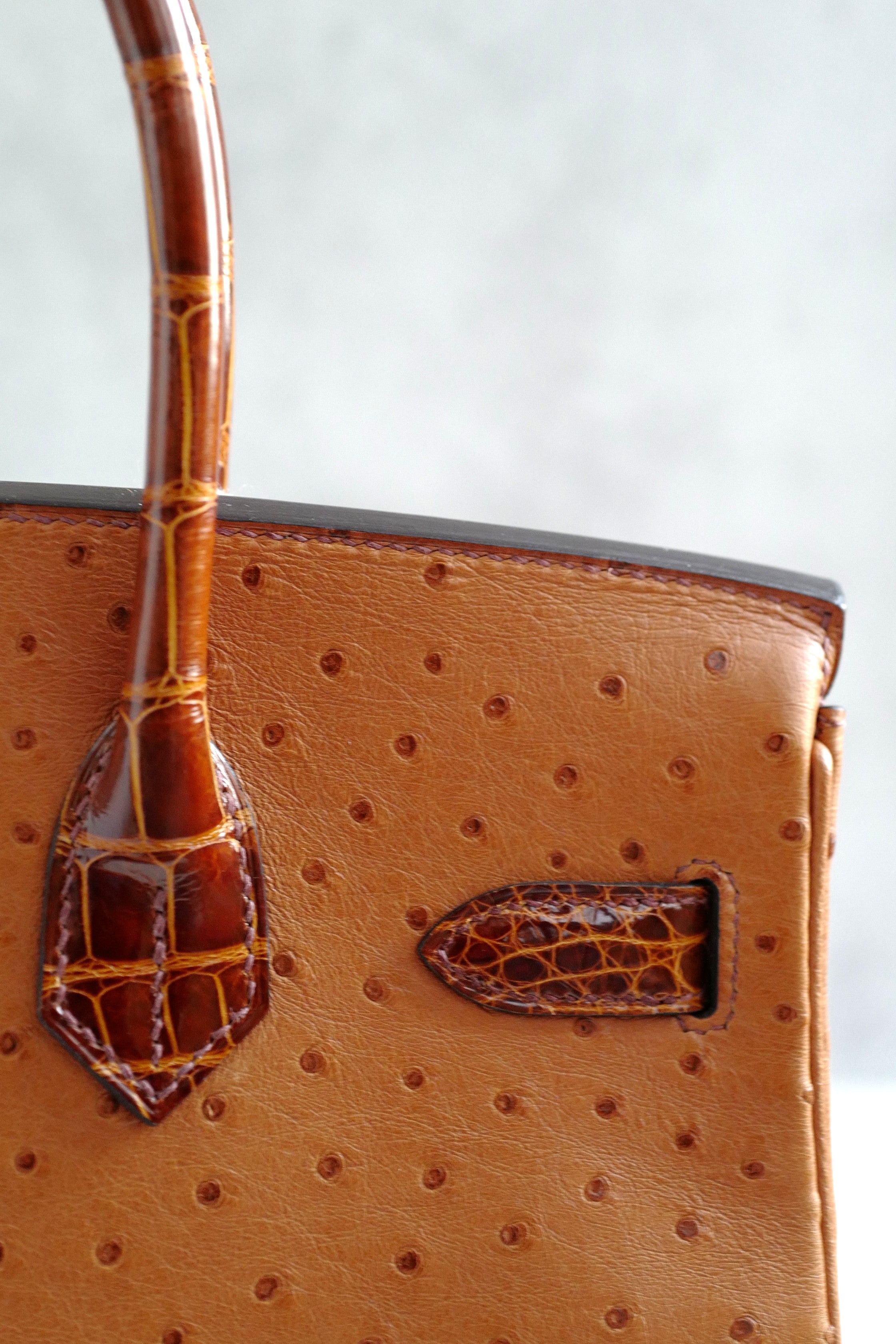Hermes Birkin 30 Touch Cognac Miel Alligator with Palladium Hardware