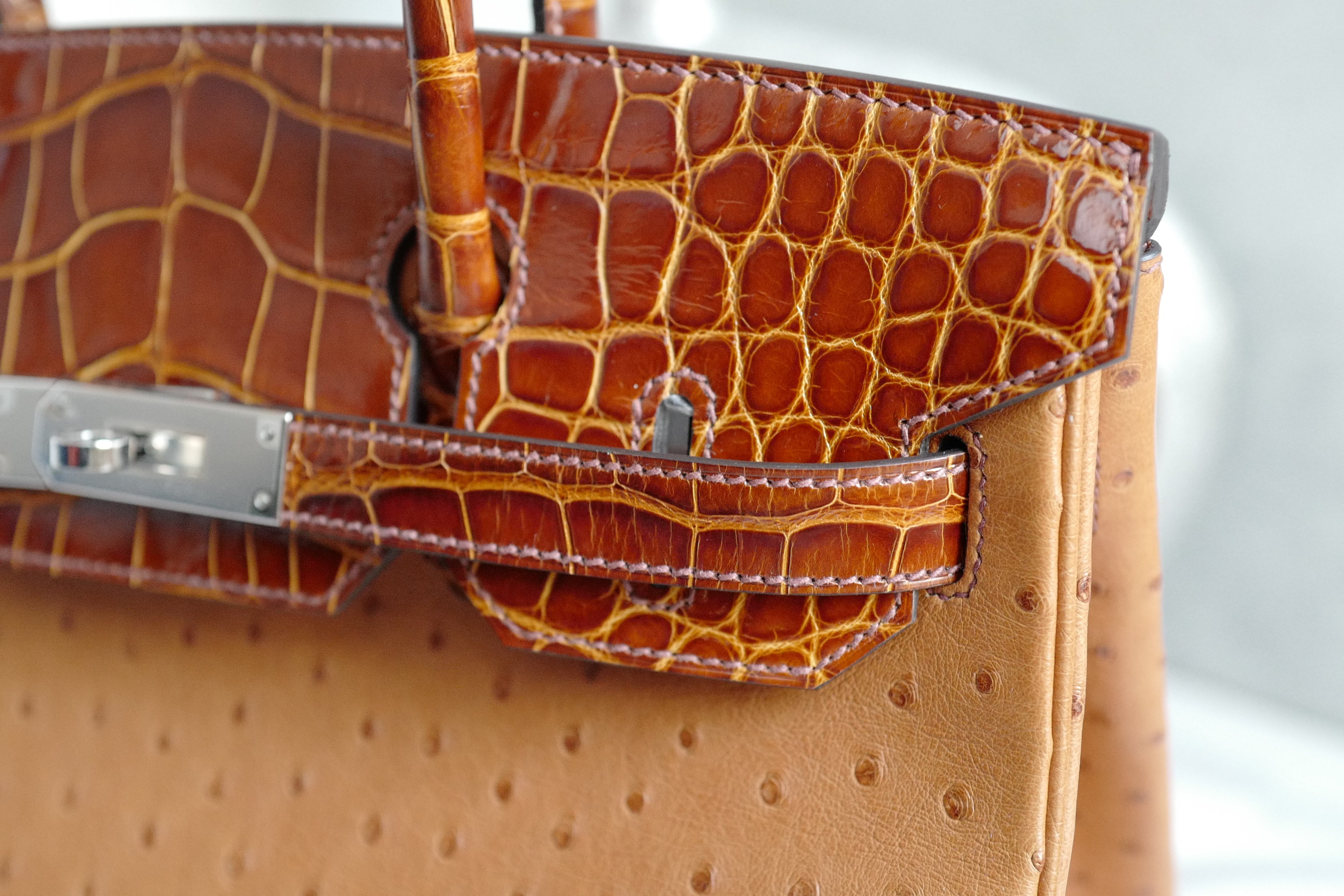 Hermes Birkin 30 Touch Cognac Miel Alligator with Palladium Hardware