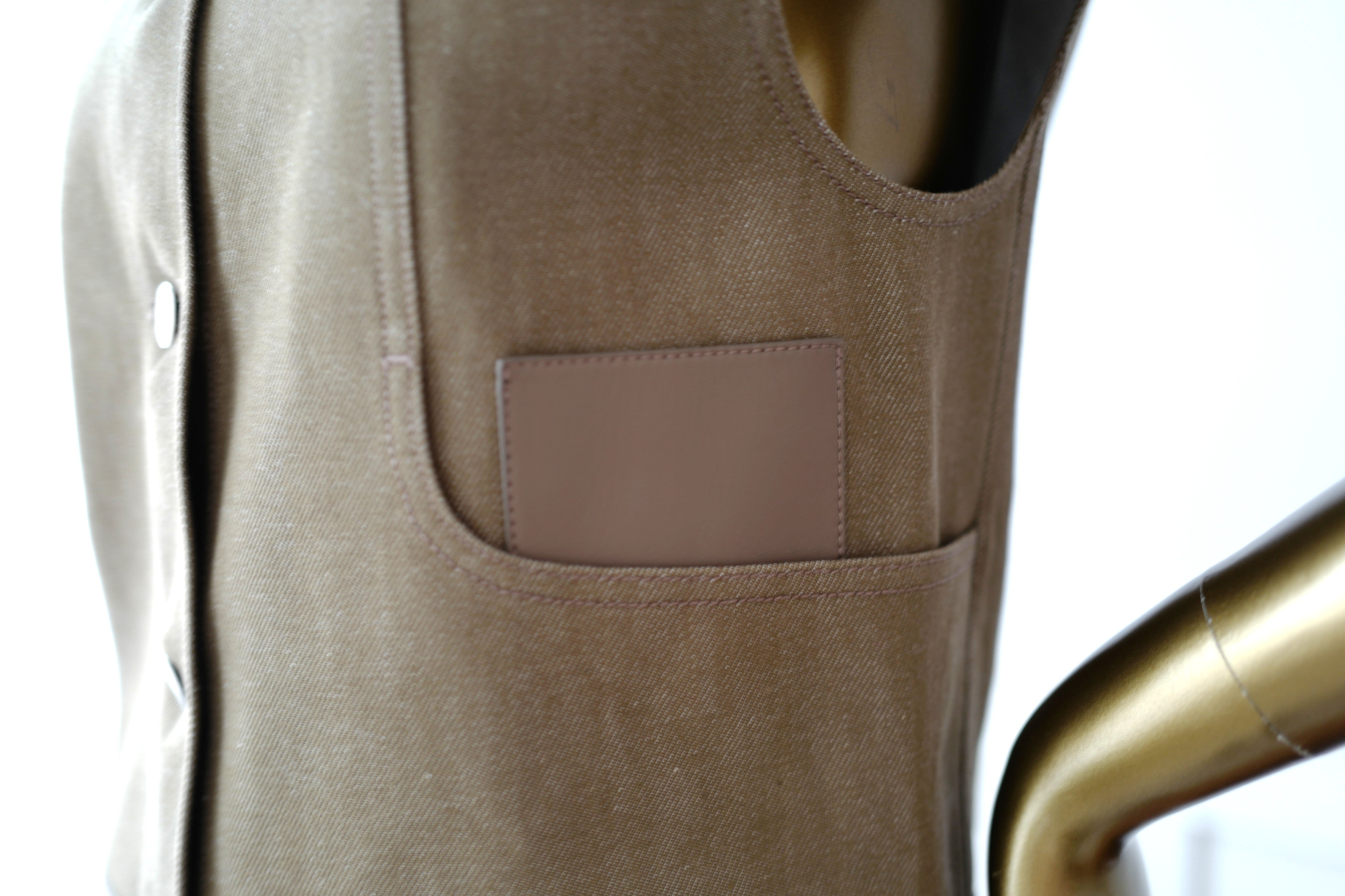 NEW Hermès SS25 Sleeveless Jacket with Leather Details - Size 38 $7K Retail