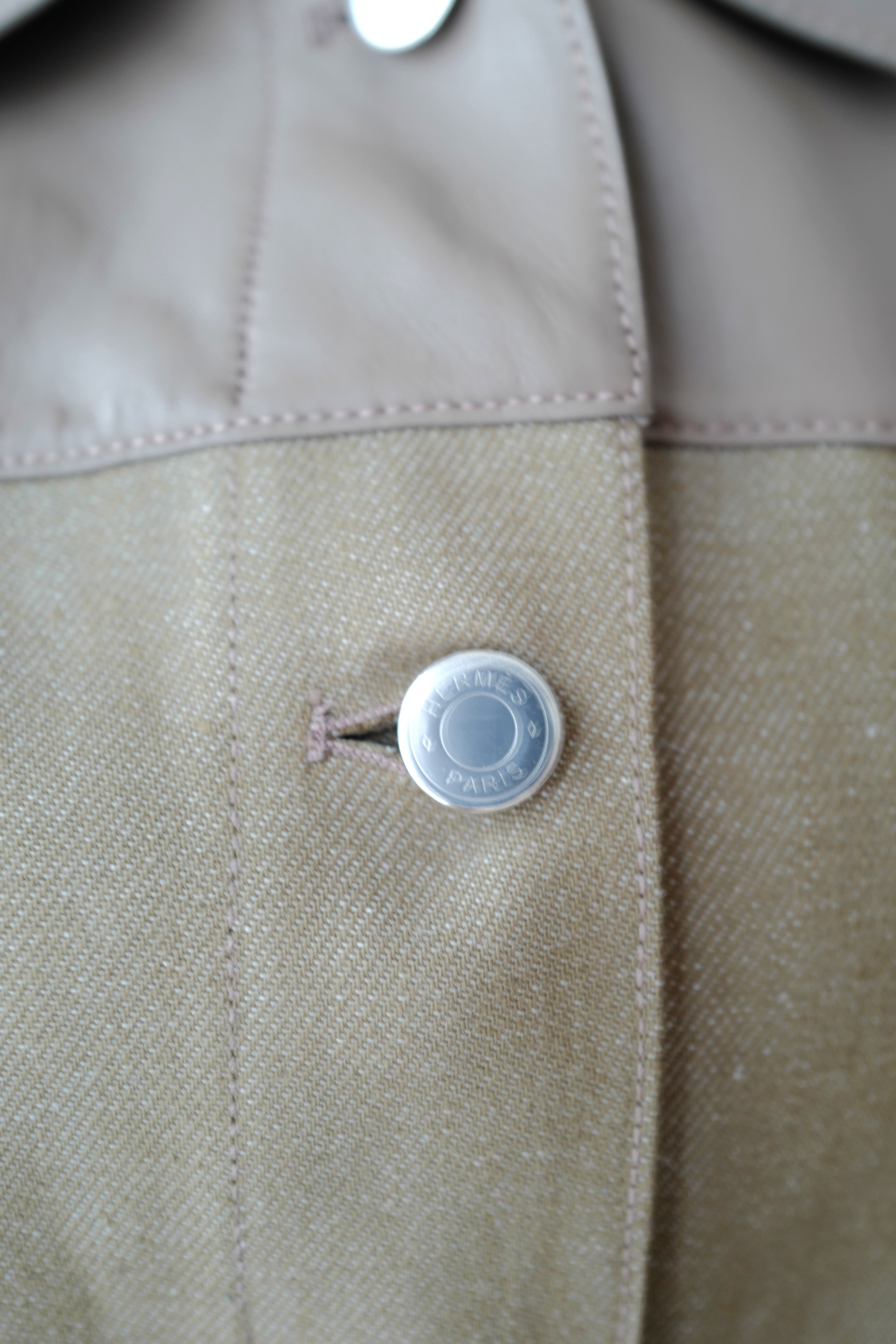 NEW Hermès SS25 Sleeveless Jacket with Leather Details - Size 38 $7K Retail