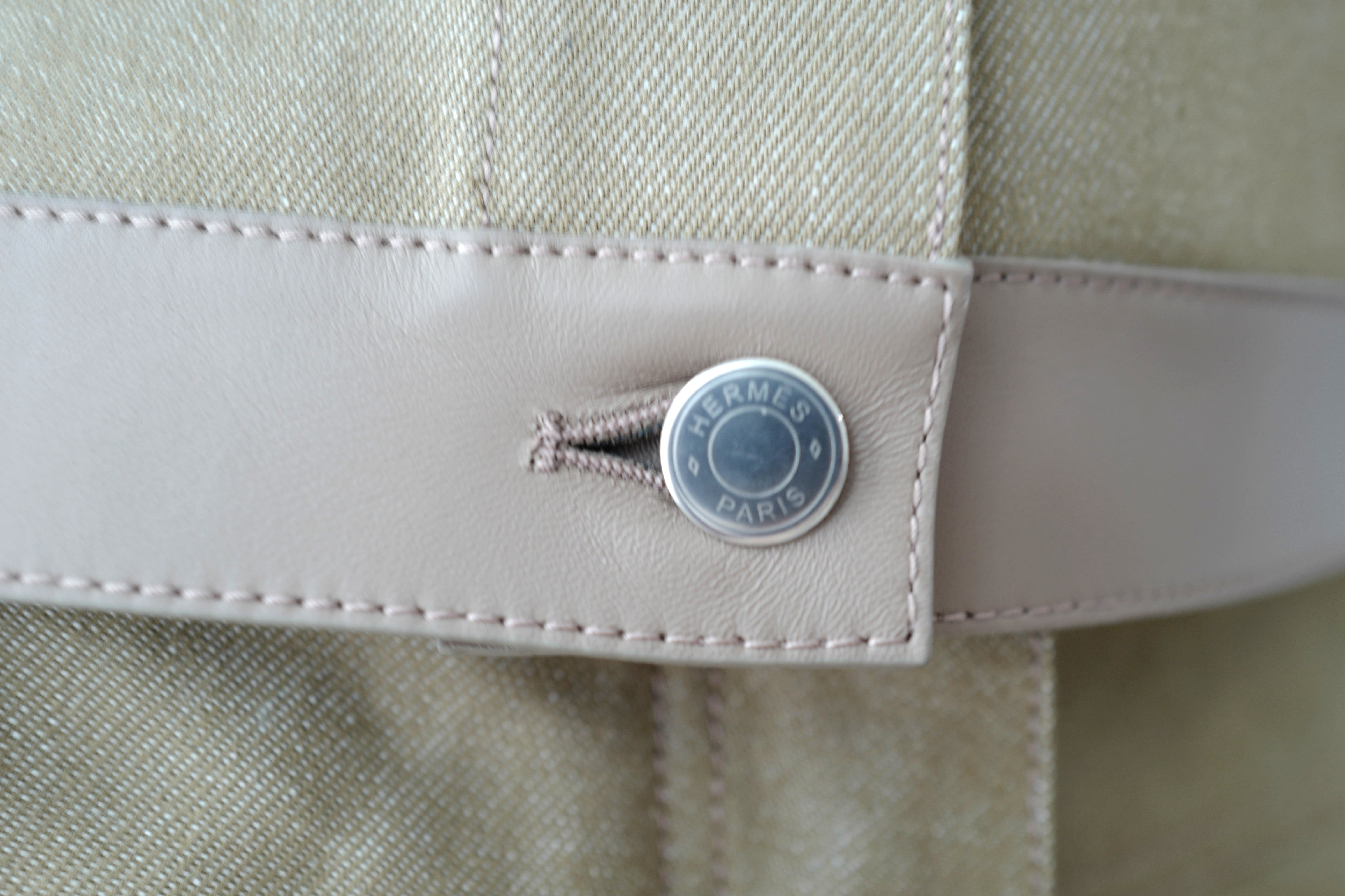 NEW Hermès SS25 Sleeveless Jacket with Leather Details - Size 38 $7K Retail