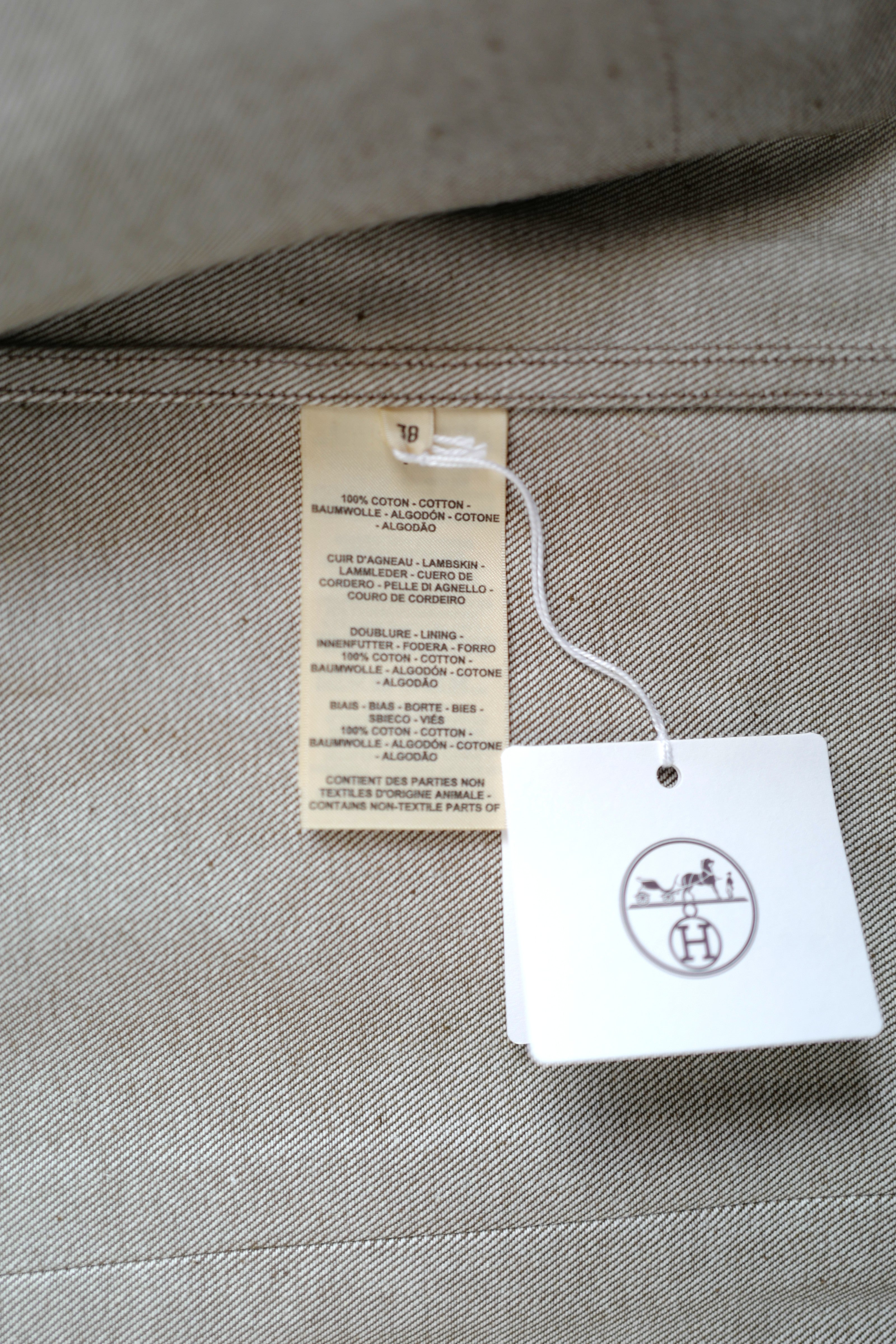 NEW Hermès SS25 Sleeveless Jacket with Leather Details - Size 38 $7K Retail