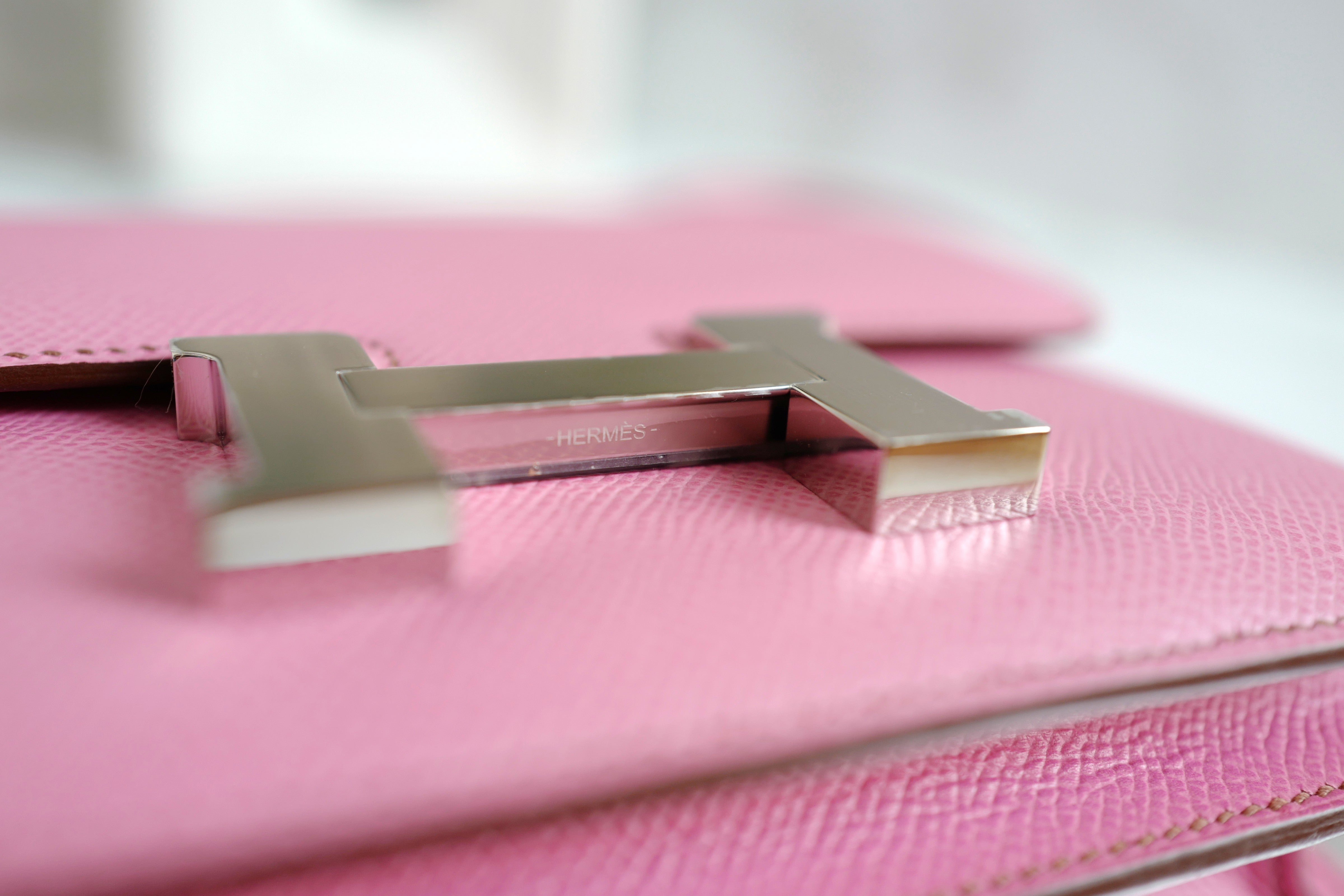 NEW Hermès Mini Constance 18 in 5P Bubblegum Pink Epsom with Palladium HW 2022