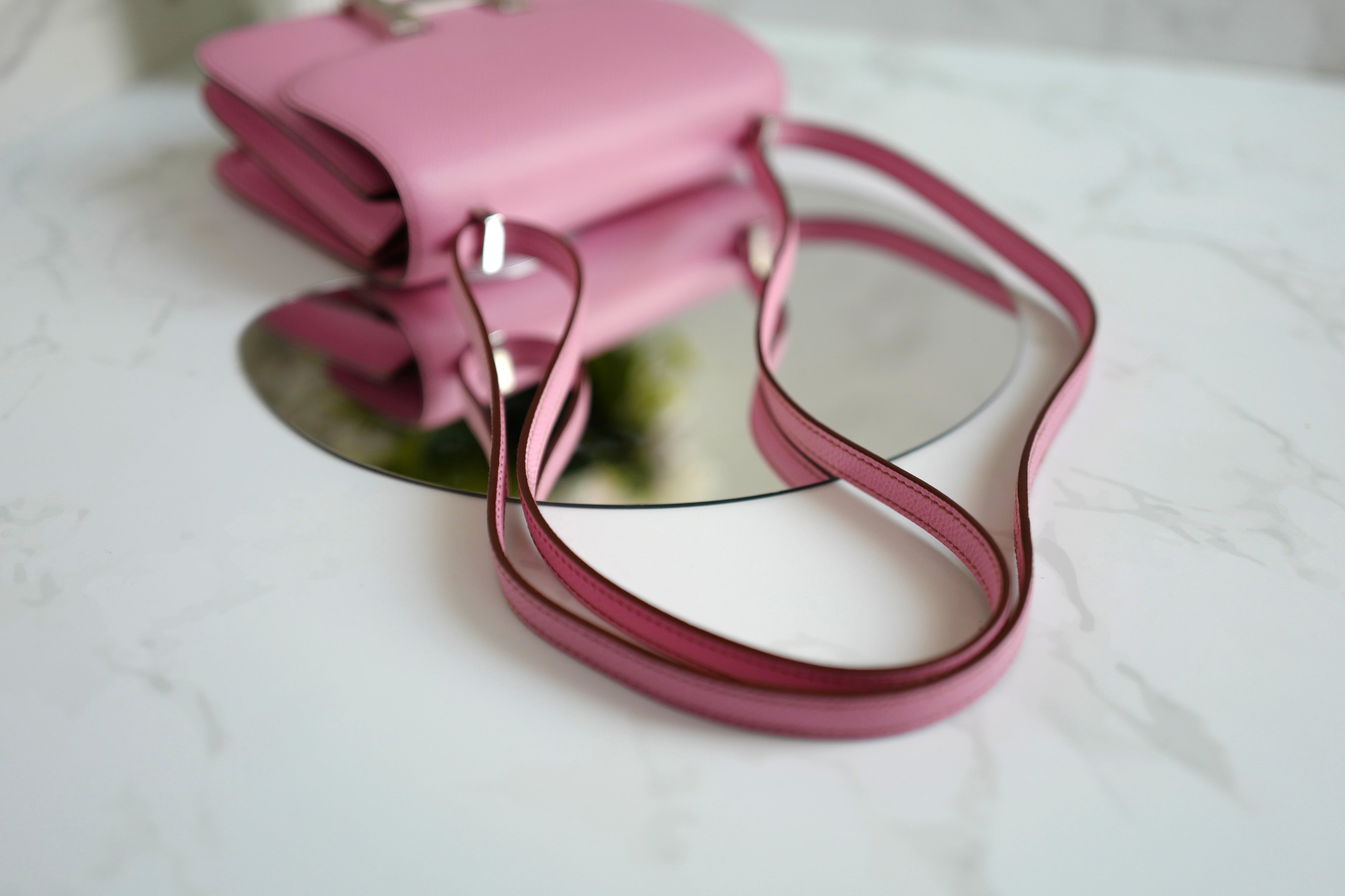 NEW Hermès Mini Constance 18 in 5P Bubblegum Pink Epsom with Palladium HW 2022