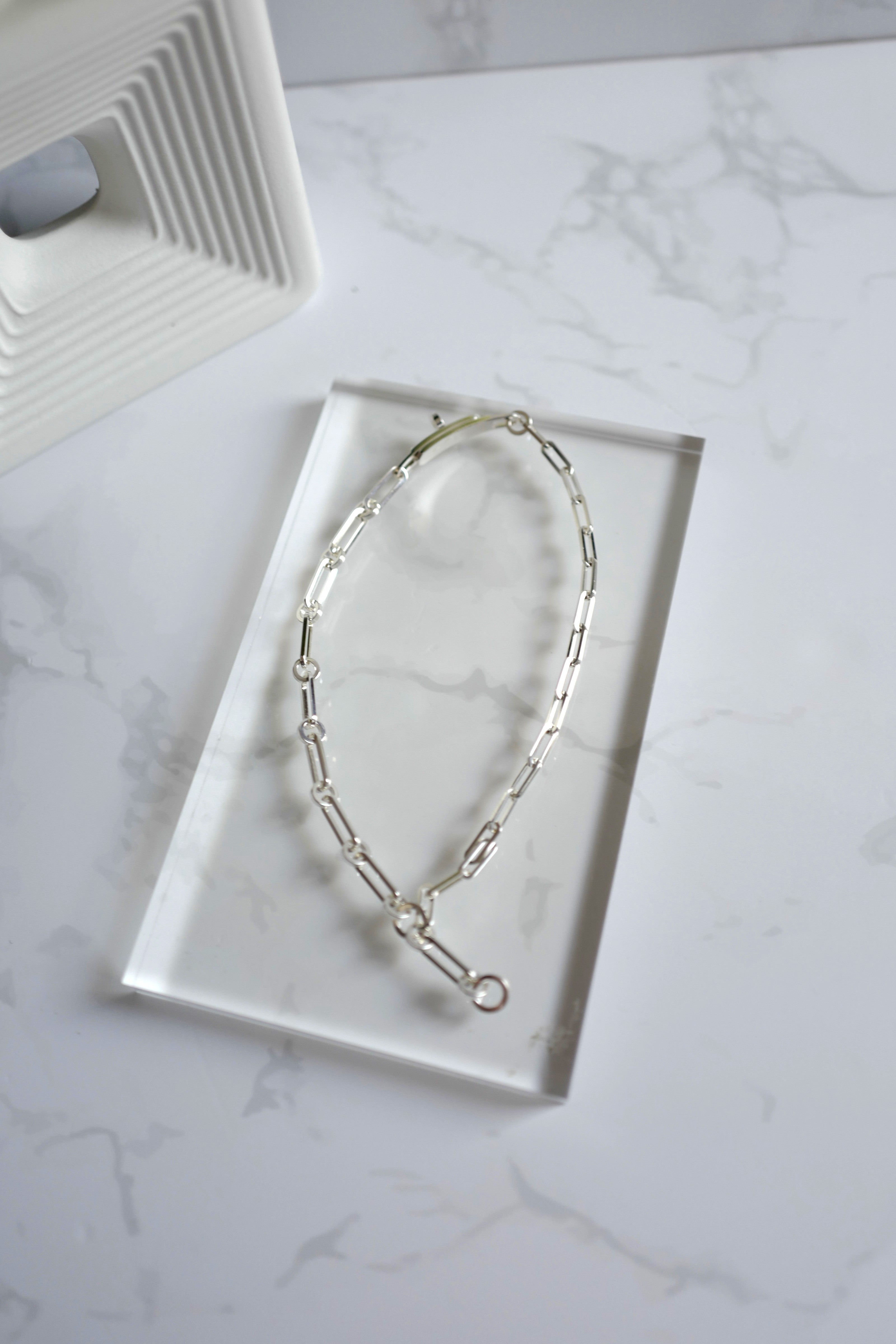 NEW Hermès Kelly Chaine Double Bracelet/Choker in Sterling Silver – Size 17