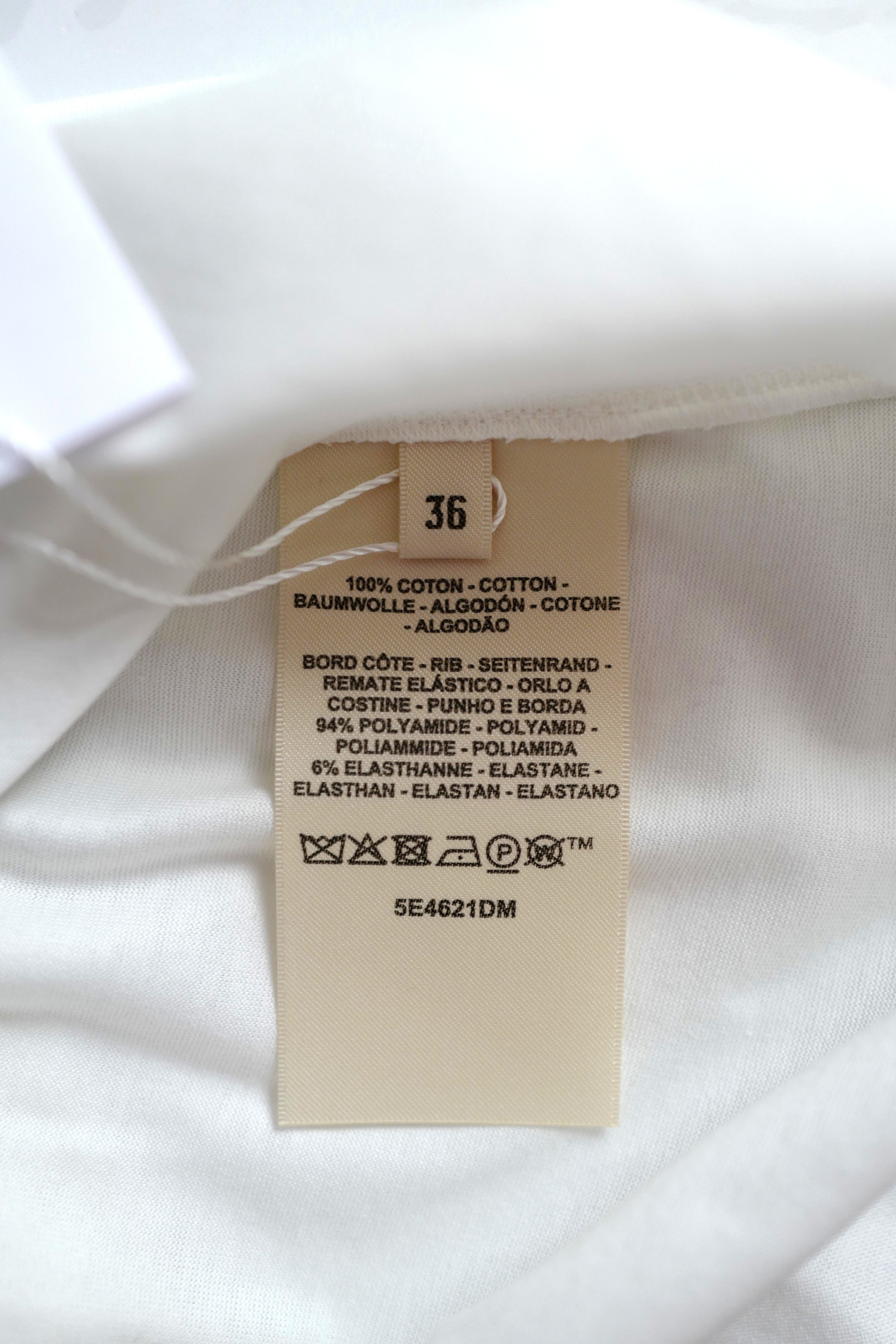 NEW Hermès "Coaching Remix" Boxy-fit T-shirt Blanc/white - Size 36 Over $900