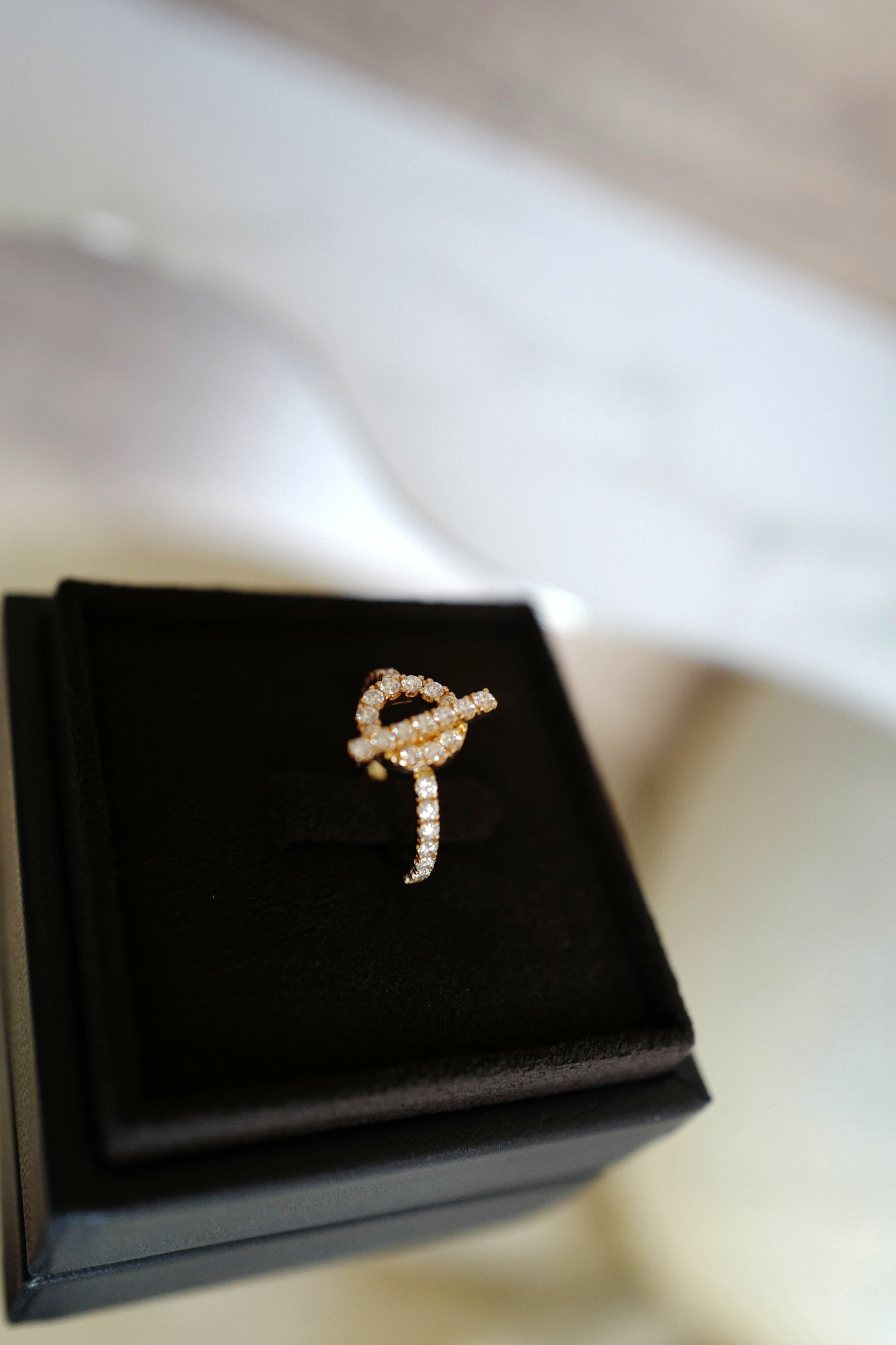 BNIB Hermes Finesse Ring Rose Gold with Diamonds – Size 53 Over $9K Retail