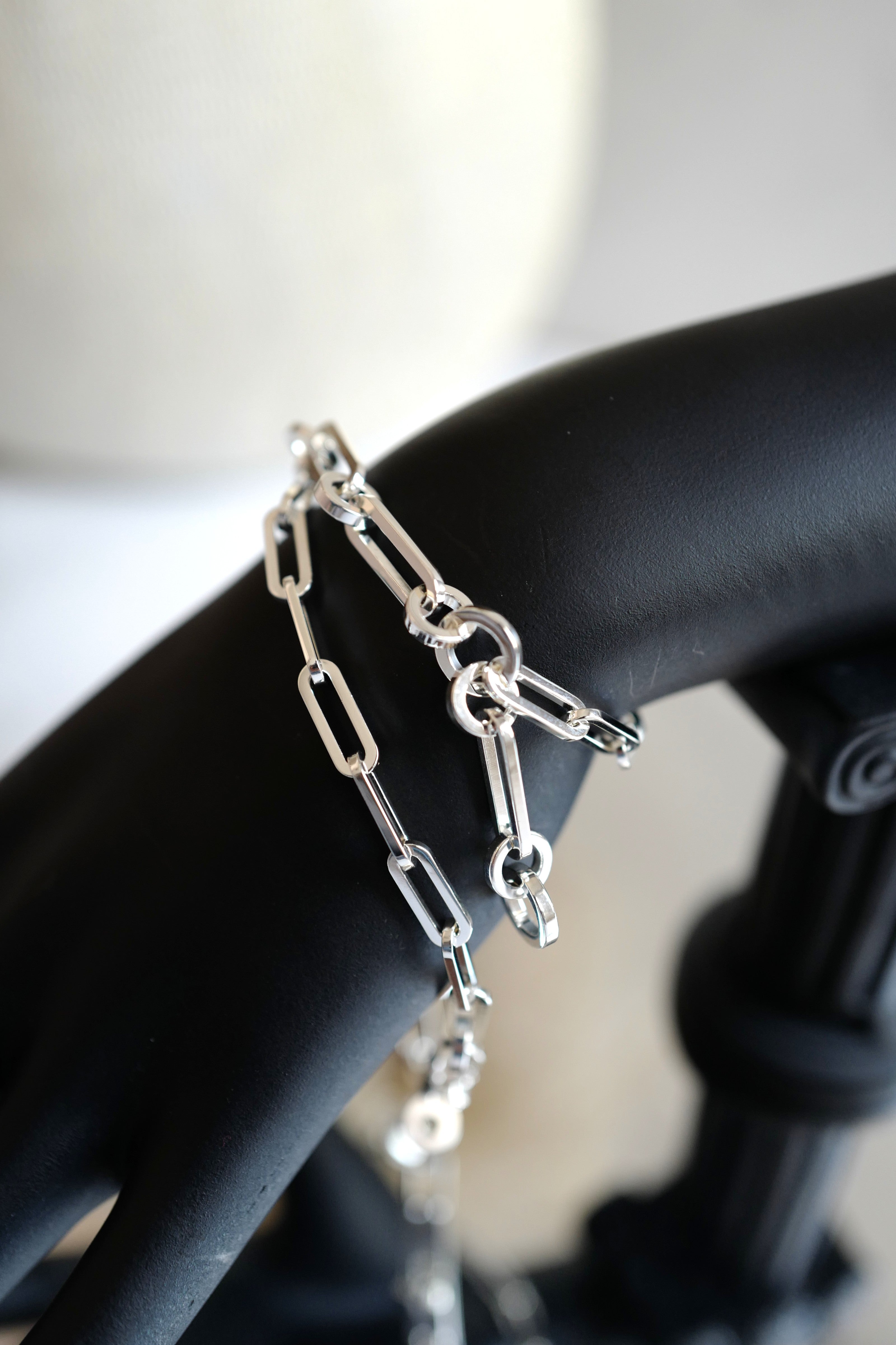 NEW Hermès Kelly Chaine Double Bracelet/Choker in Sterling Silver – Size 17