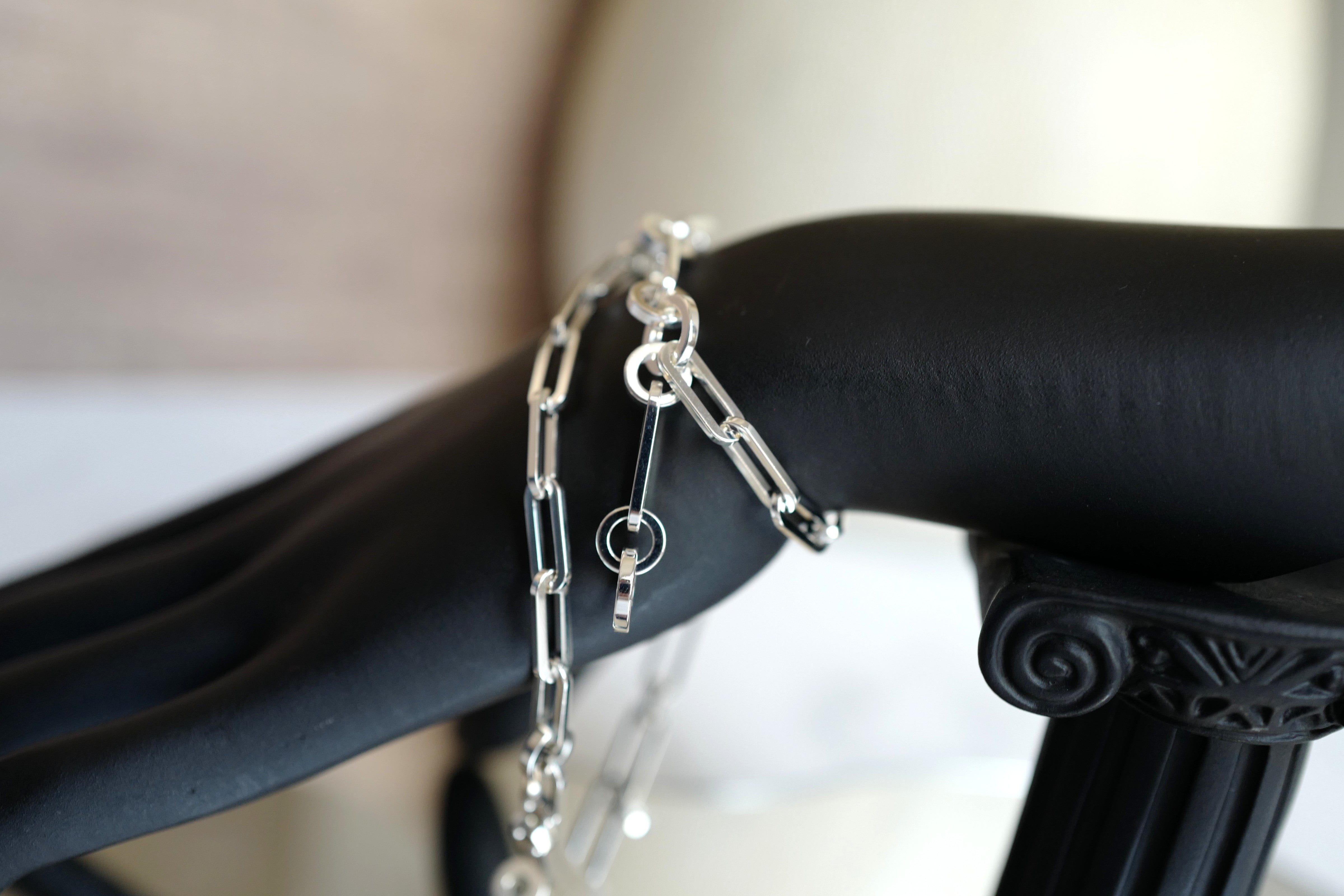 NEW Hermès Kelly Chaine Double Bracelet/Choker in Sterling Silver – Size 17