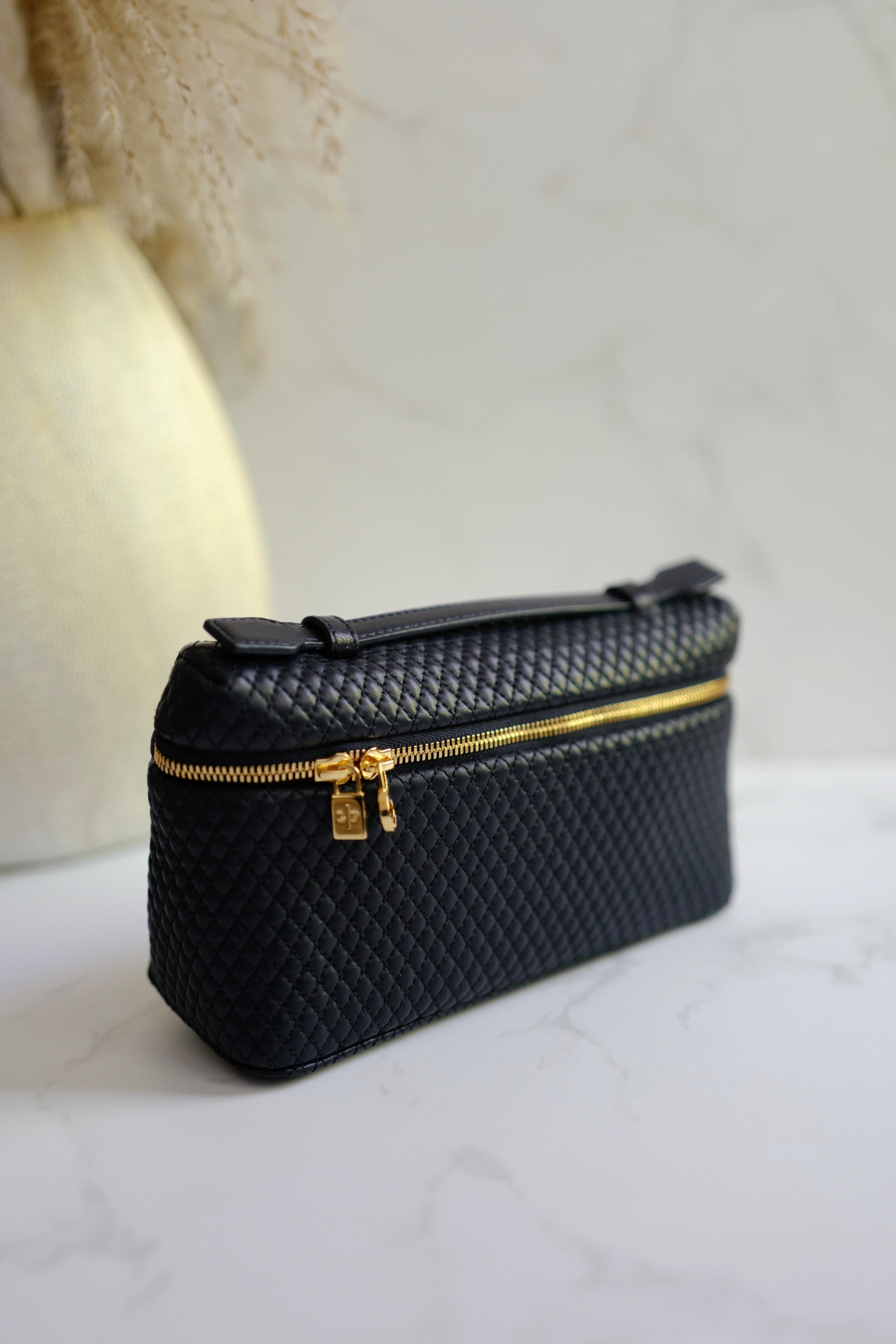 BNIB Loro Piana Extra Pocket L19 Quilted Leather in Blue Navy/Sun Gold GHW 2025