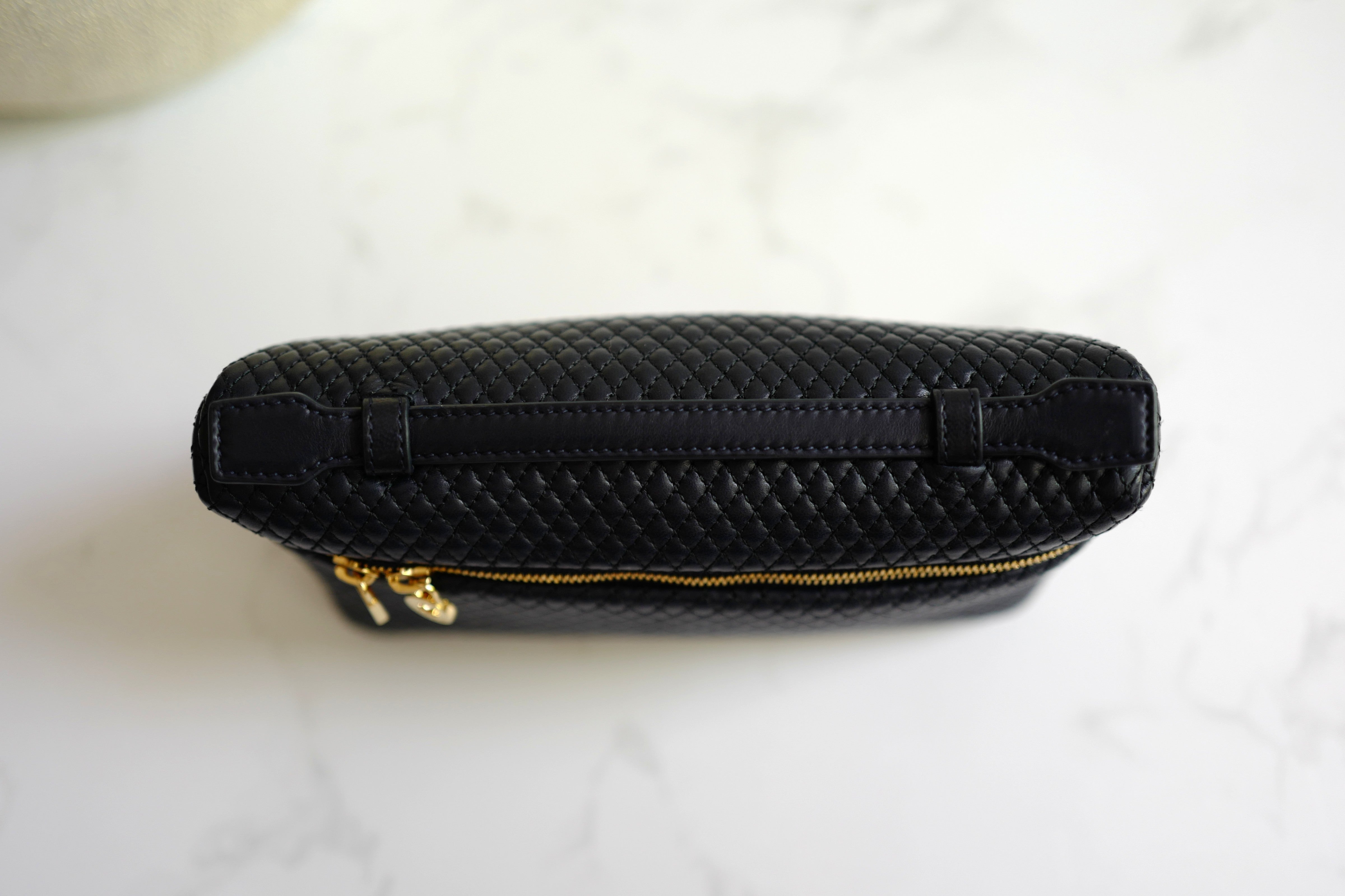 BNIB Loro Piana Extra Pocket L19 Quilted Leather in Blue Navy/Sun Gold GHW 2025